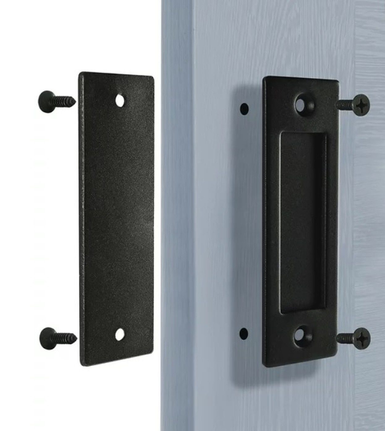 BAYLI Möbelgriff 2er Set - Schiebetürmuschel [schwarz-matt] - 150 mm Muschelgriff - – Bild 5 von 5