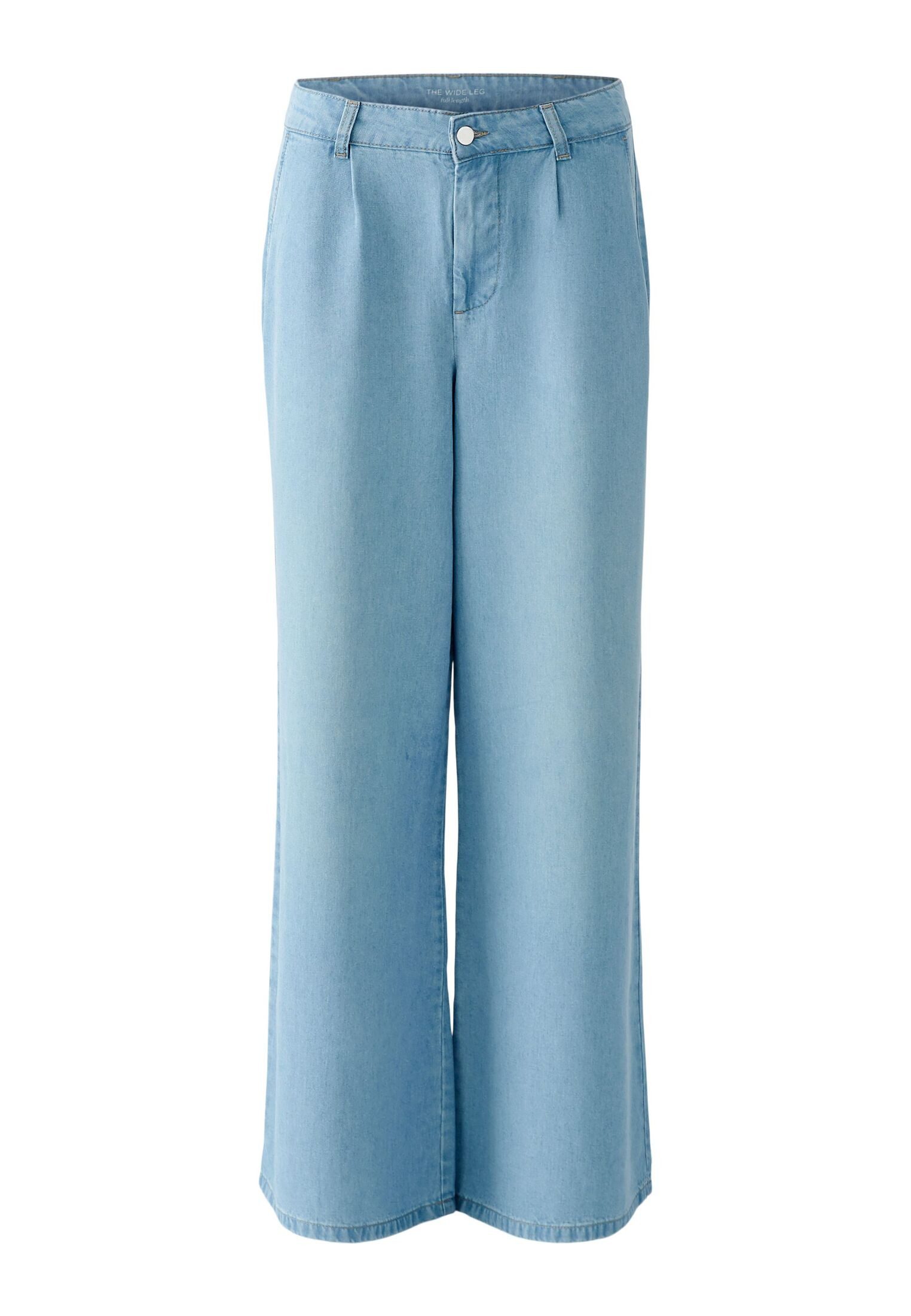 Oui Stoffhose Bundfaltenhose mid rise günstig online kaufen