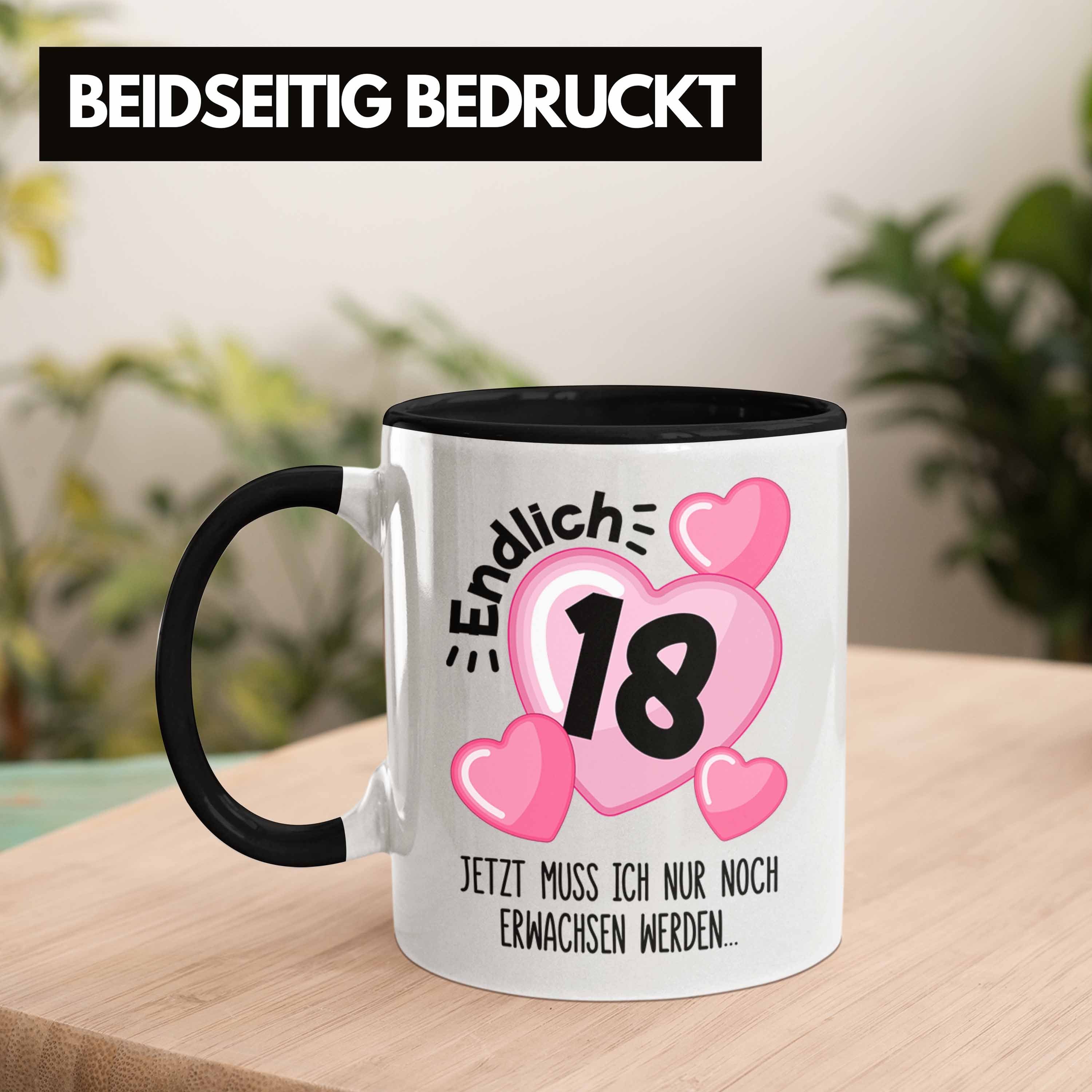 Lustig 18 Geschenkideen zum Schwarz Tasse 18. Bday Geburtstag 18 - Geschenkidee Spruch Trendation Mädchen Trendation 18er Geschenk Tasse Geschenke