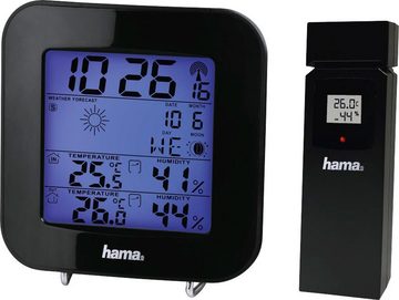 Hama Wetterstation "EWS-200", Schwarz Mit Funk-Außensensor Wetterstation