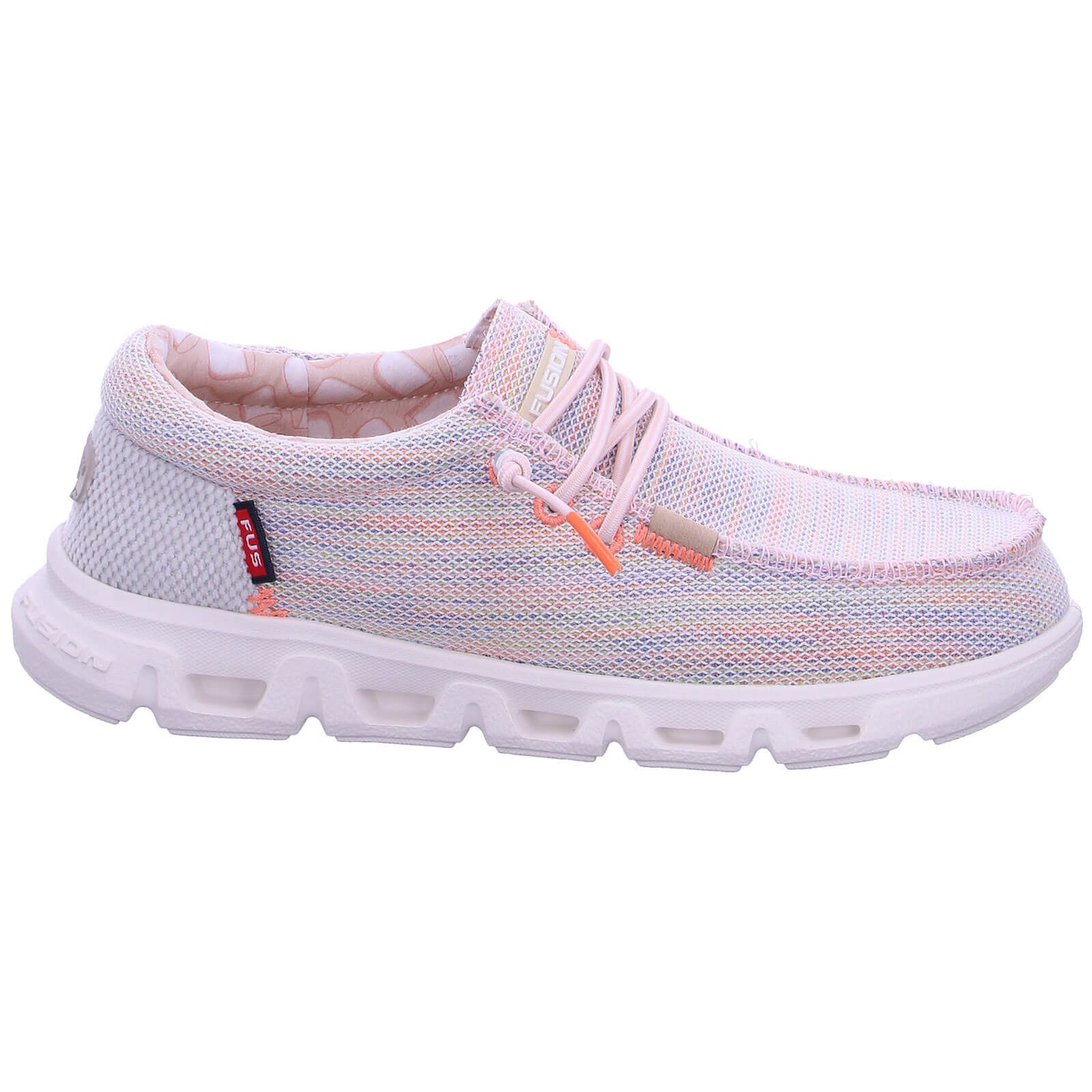 Fusion Emma 3.0 Slip-On Sneaker Damen Schuh Emma 3.0 Leinenoptik mit Gummizug - Leinenschuh Korksohle