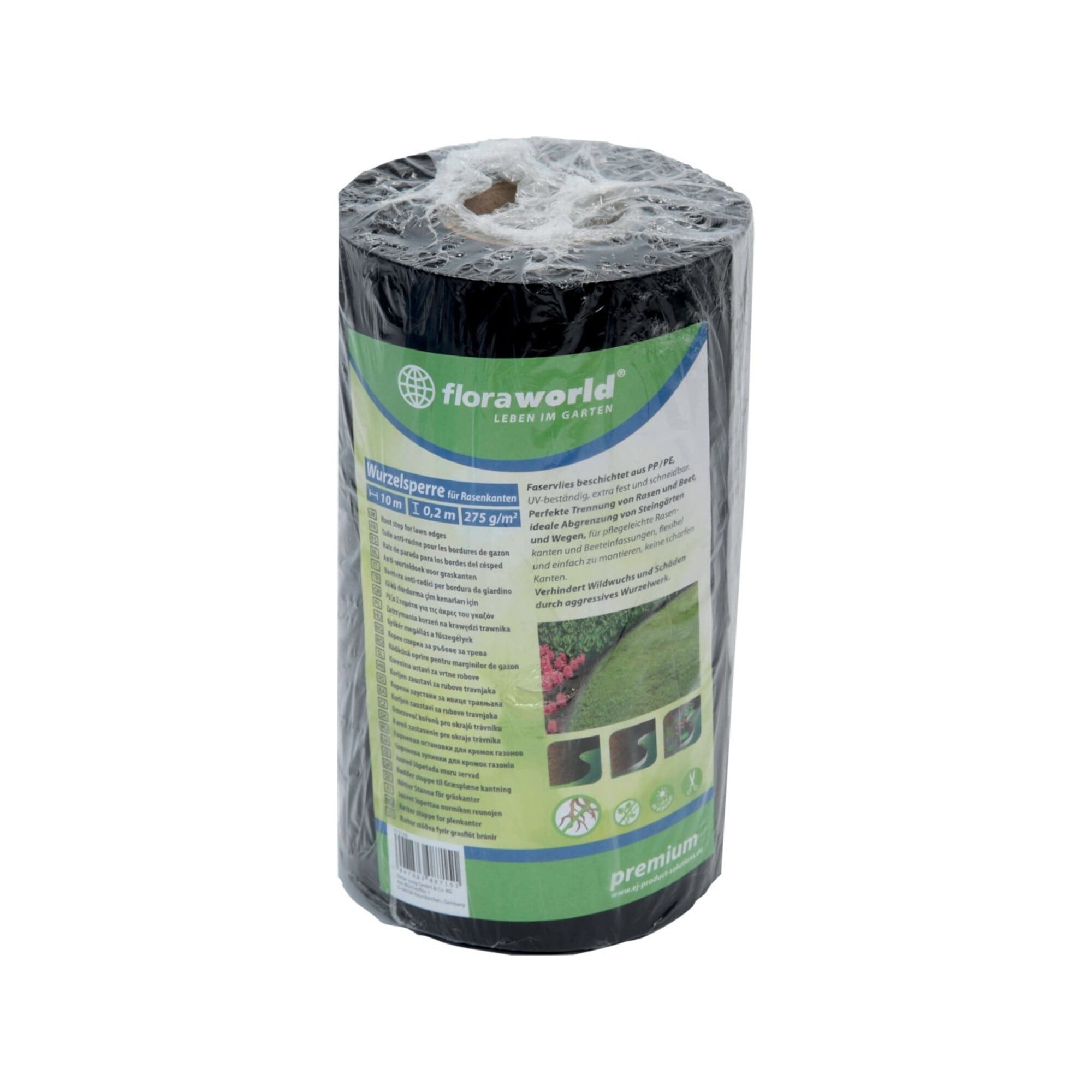 Floraworld floraworld Wurzelsperre 0,2x10 m für Rasenkanten