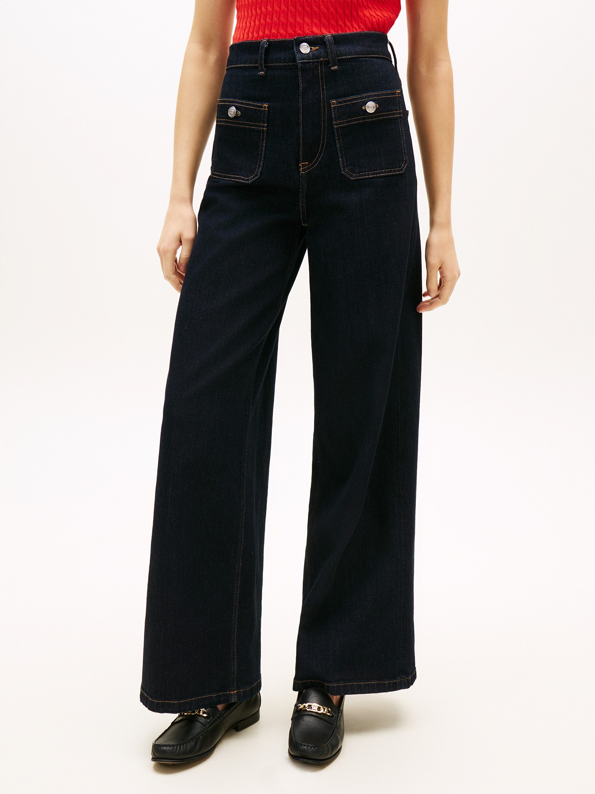 Tommy Hilfiger 5-Pocket-Jeans DNM RINSE 70's WIDE LEG HW