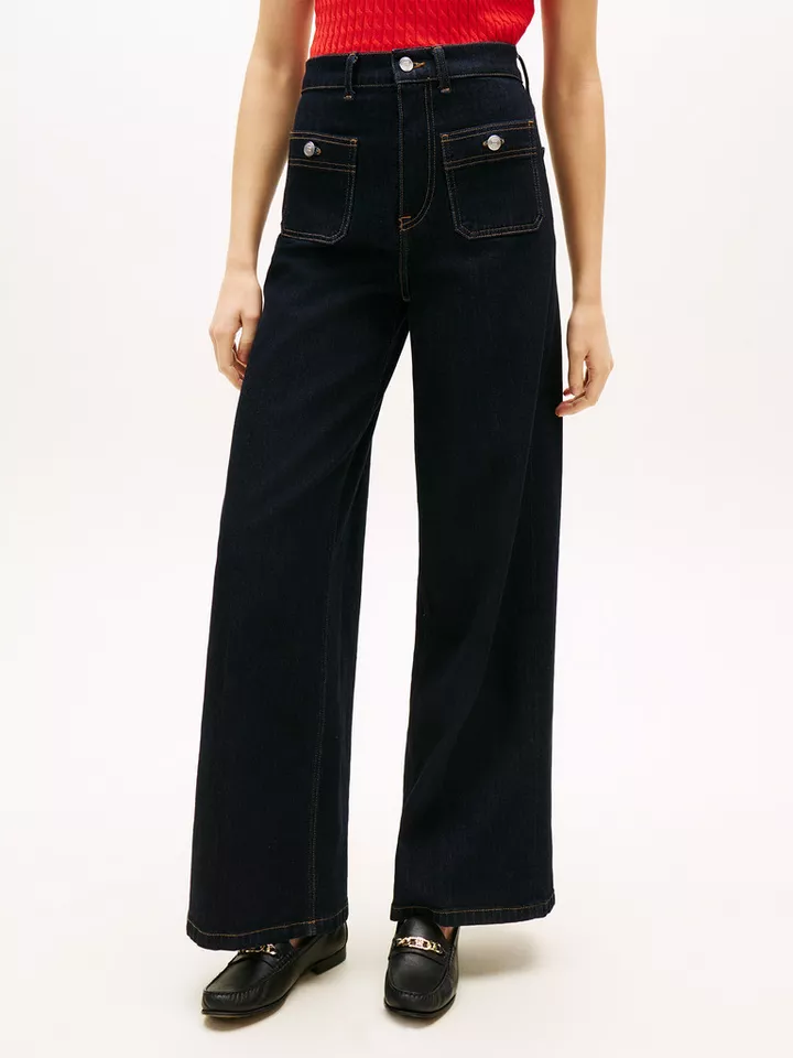 Tommy Hilfiger 5-Pocket-Jeans DNM RINSE 70's WIDE LEG HW