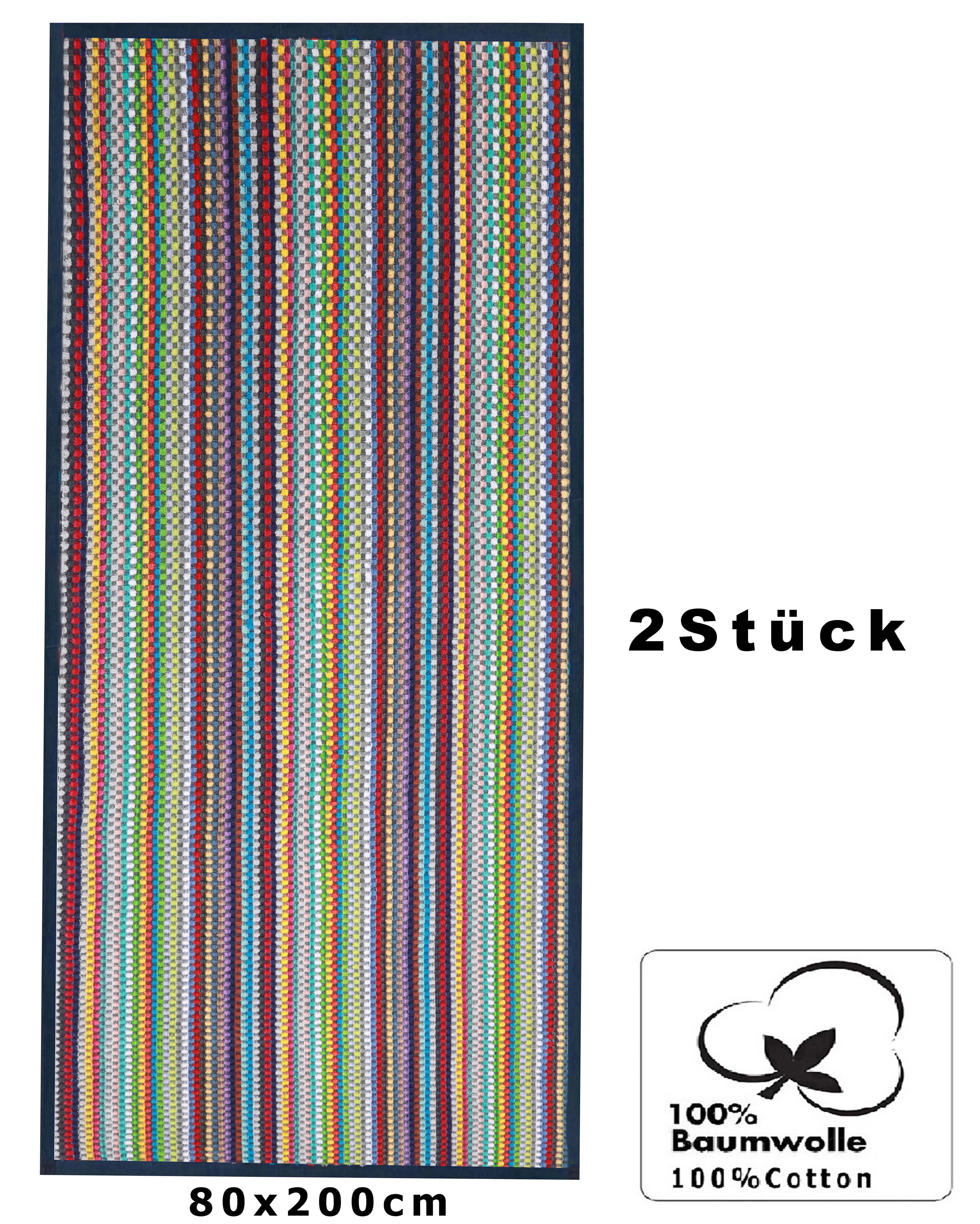 Betz Badetuch 2 Stück XXL Duschtücher Karo BUNT günstig online kaufen