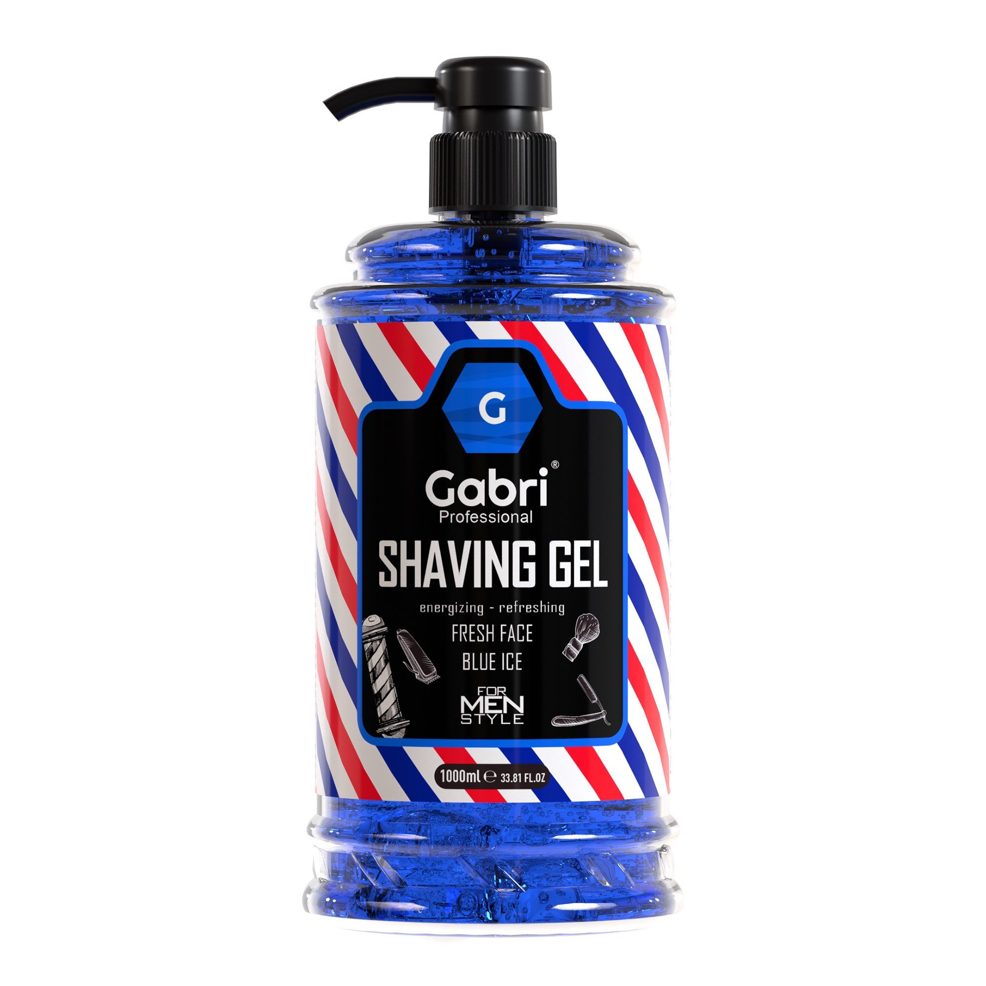 Gabri Professional Rasiergel Gabri Professional - 3 x Shaving Gel Collection-Set je 1000 ml, 3-tlg., 3 verschiedene Düfte
