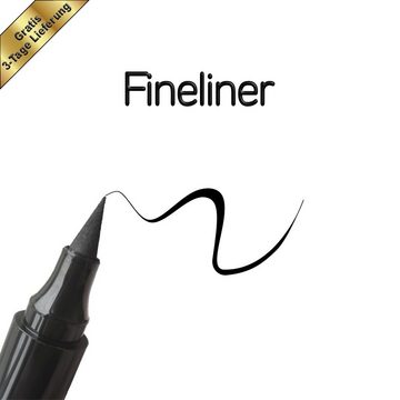 Balânce Eyeliner Balânce cosmetics Eyeliner "Metropolitan Beautys" schwarz, Balânce cosmetics 2 in 1 Doppelkopf Eyeliner mit Eye-Wing Stempel, Balânce cosmetics Doppelkopf Eyeliner schwarz wasserfest feine Spitze