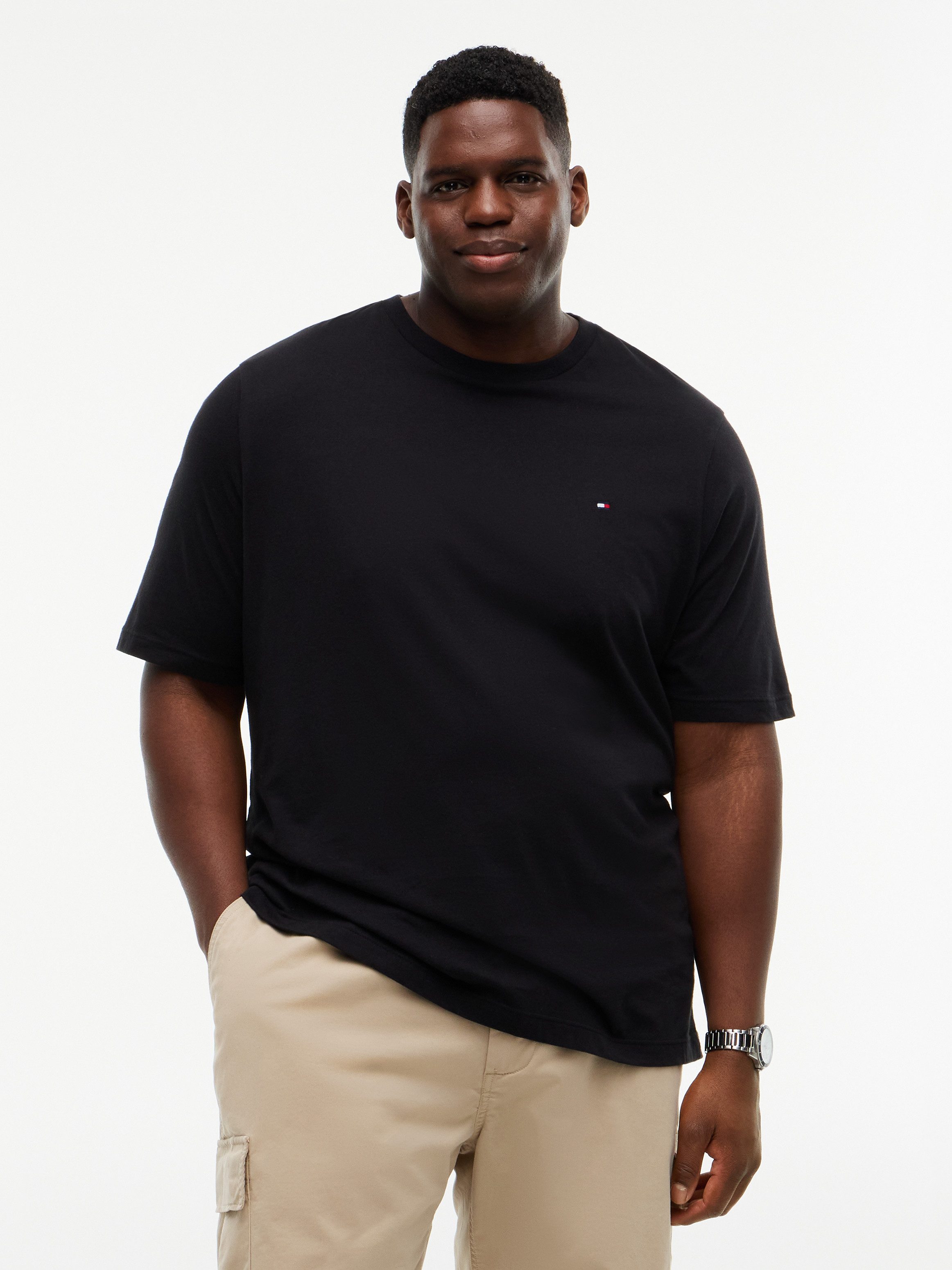Tommy Hilfiger Big & Tall T-Shirt BT-ESS SEASONAL REGULAR SOLID Große Größen – Bild 3 von 5