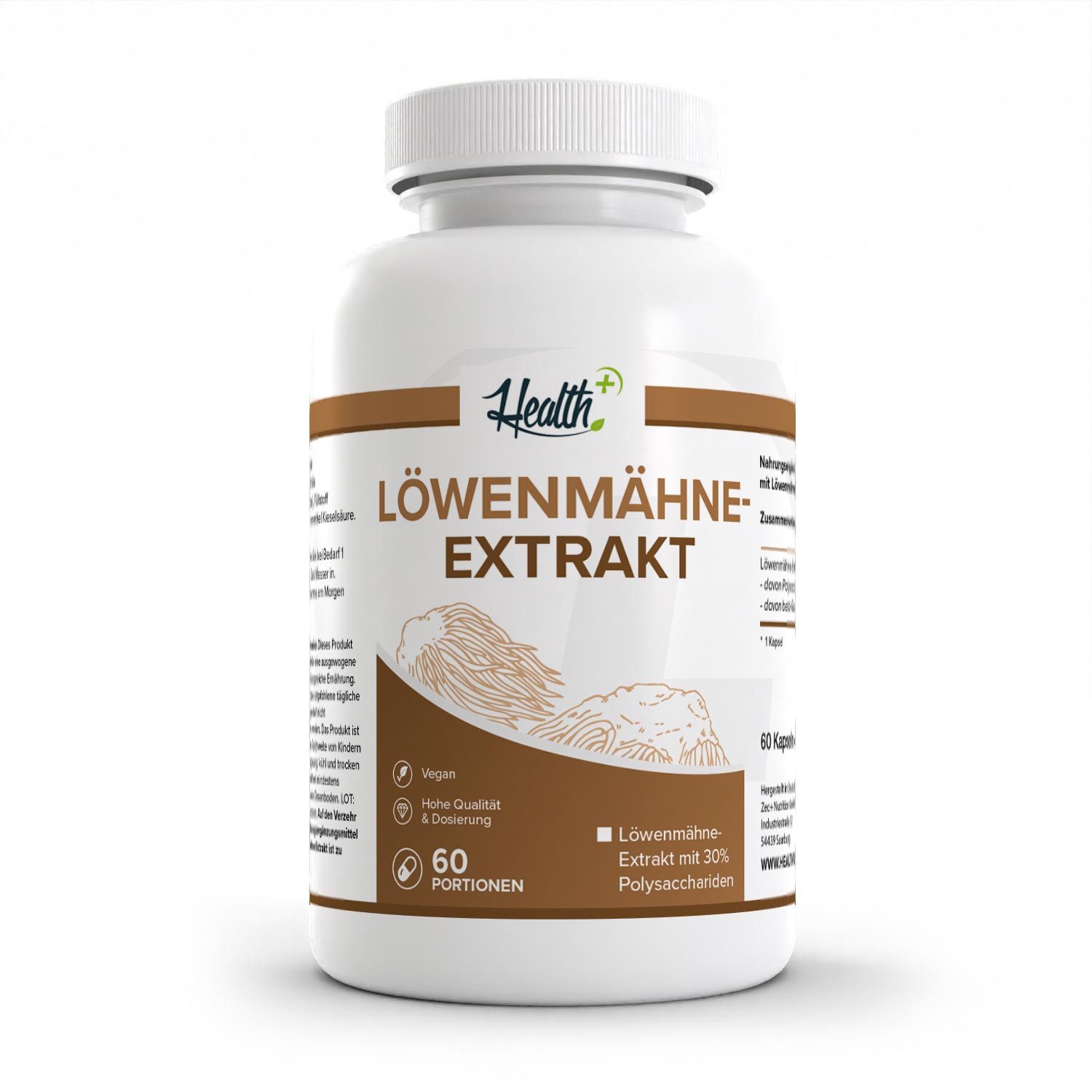 Zec+ Nutrition HEALTH+ LÖWENMÄHNE EXTRAKT, 60 Kapseln Kapsel