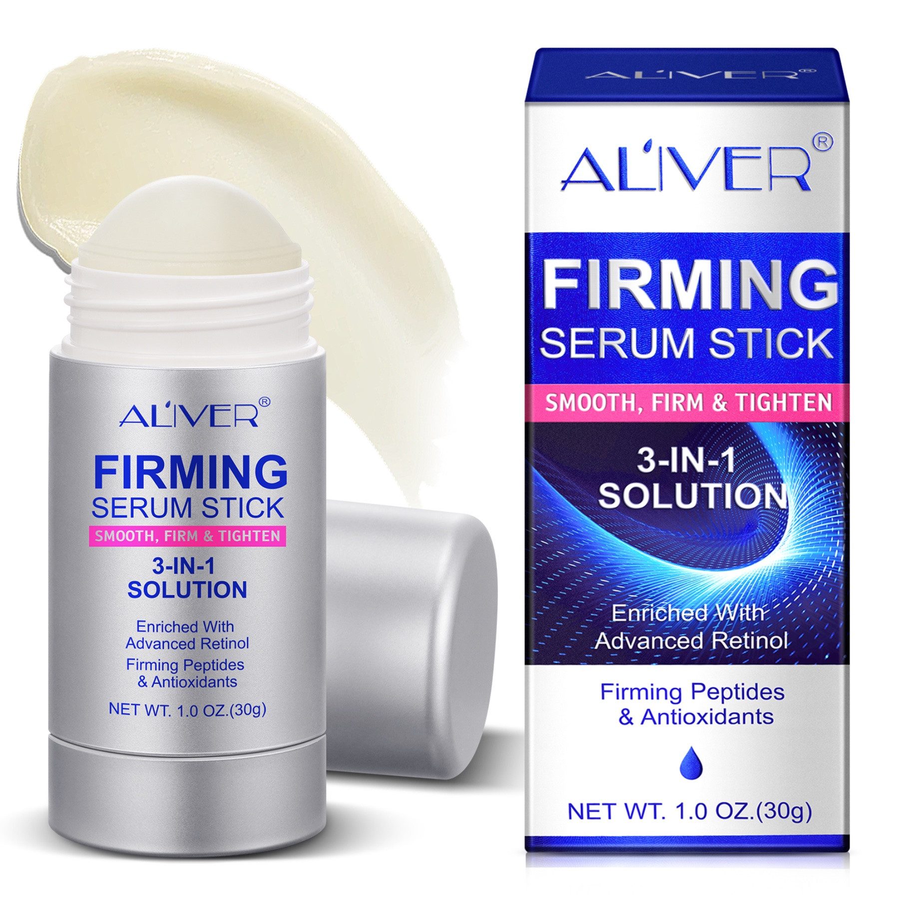 ALIVER Anti-Falten-Serum Anti-Aging Retinol Serum Hautpflege Straffung Feuchtigkeit Stick, 1-tlg., Anti-Falten, Anti-Aging, Retinol, Serum