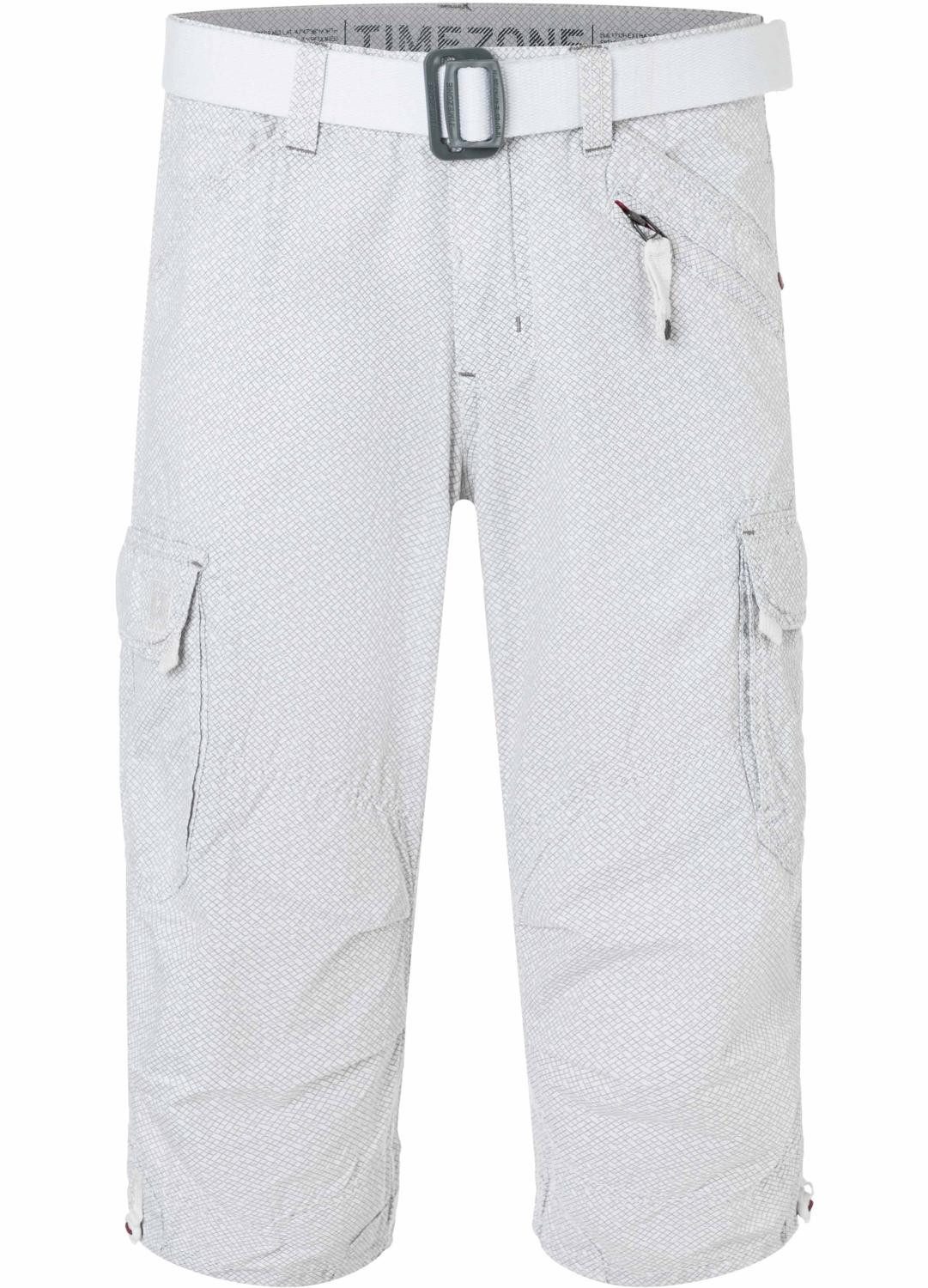TIMEZONE Cargoshorts 3/4 Cargo loose fit Mid Waist Pants für Herren Baumwolle Normal Fit unifarben atmungsaktiv Reißverschluss