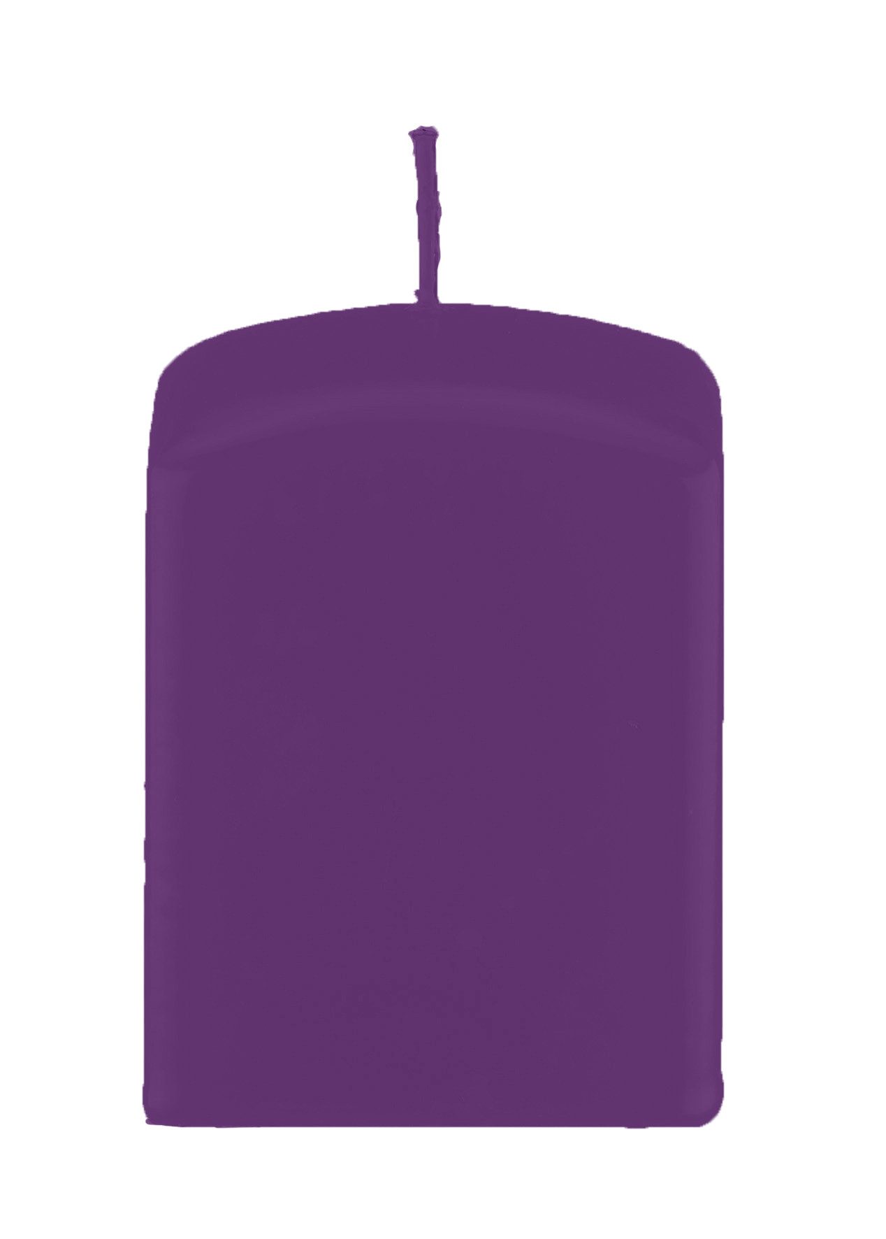 Kopschitz Kerzen Stumpenkerze Quader Kerzen, Quadratische Kerzen Violett 100 x Ø 70/70 mm, 8 Stück
