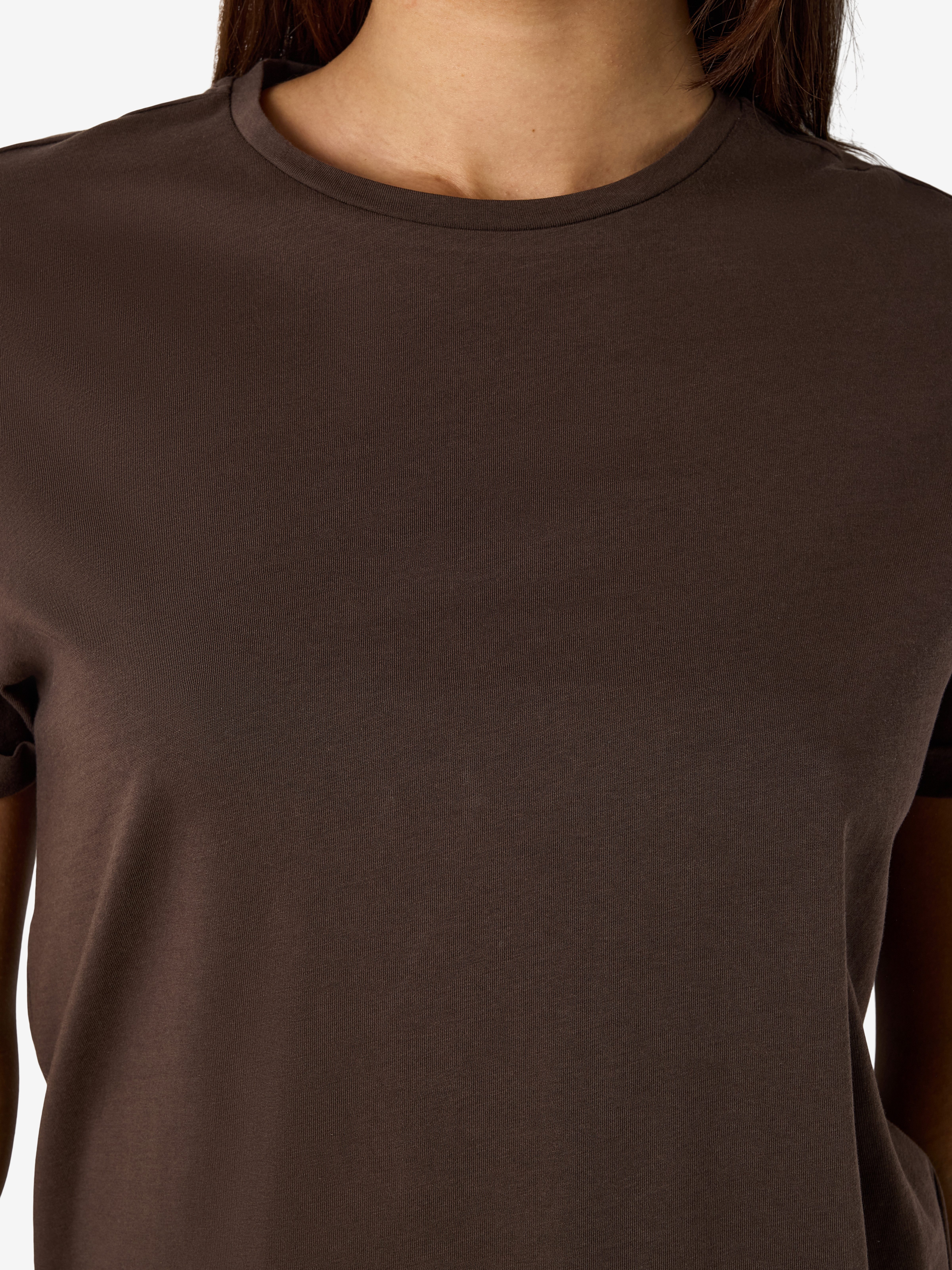 Noisy may Kurzarmshirt NMBRANDY S/S TOP NOOS Baumwolle, regular fit