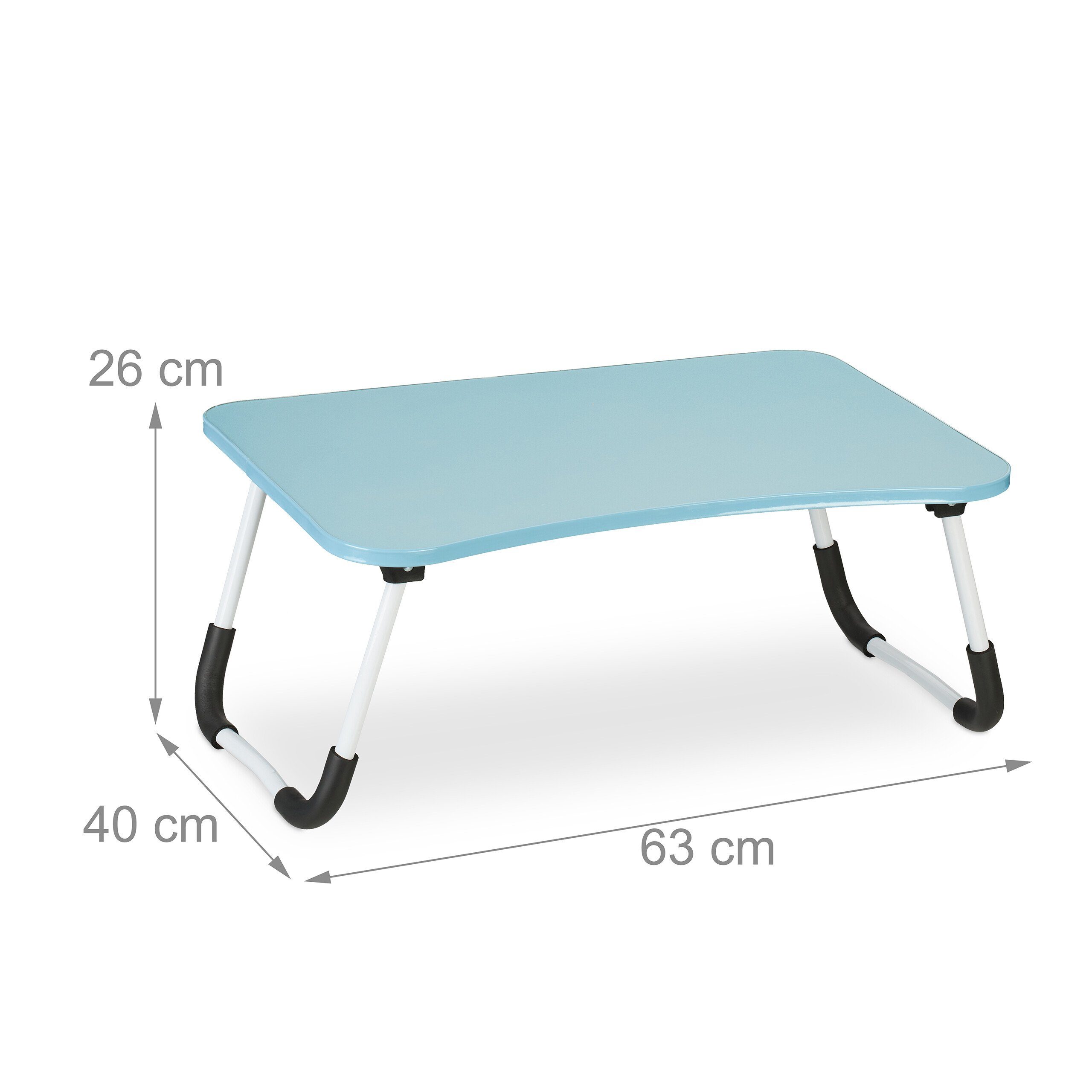 relaxdays Laptoptisch Hellblauer Laptoptisch