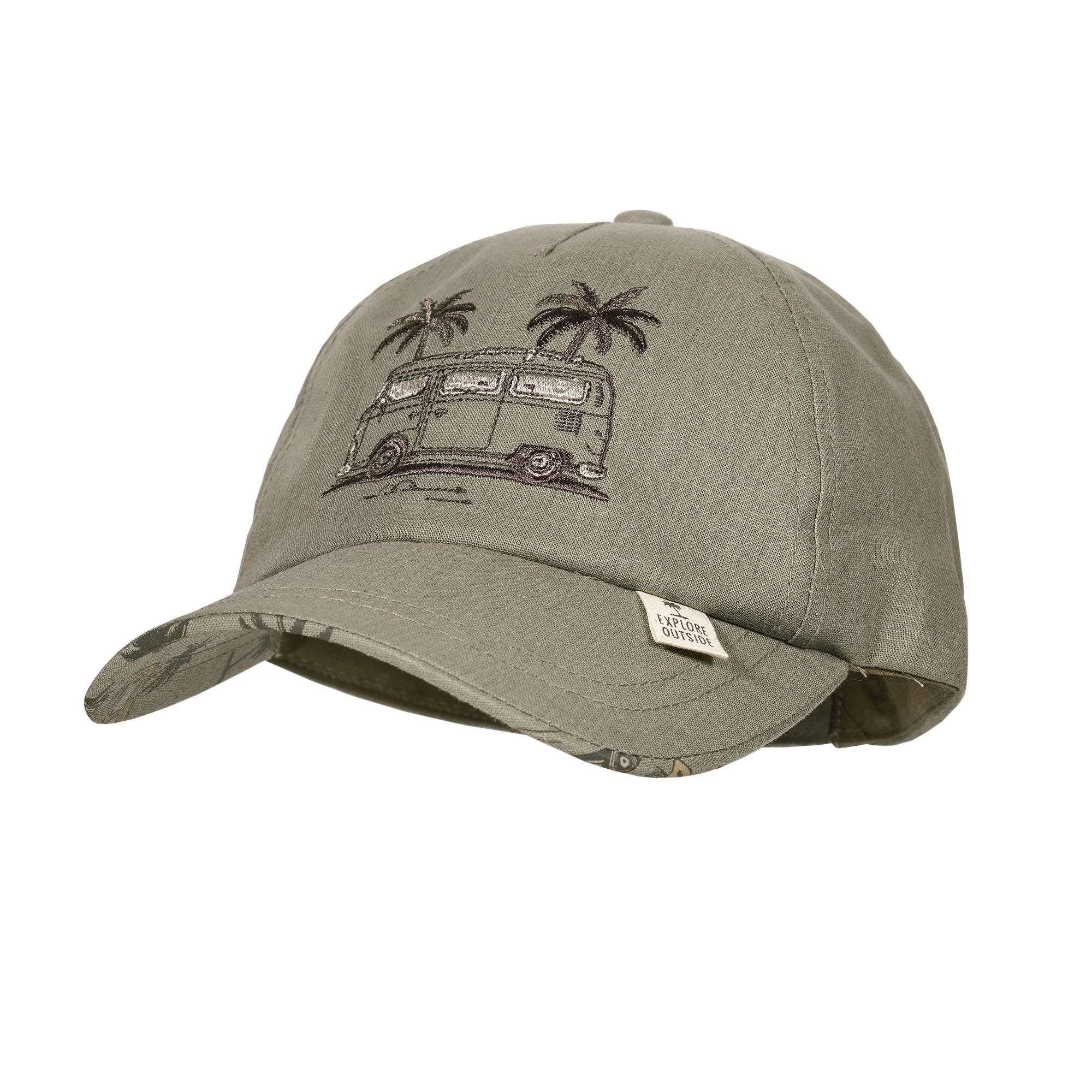 Maximo Baseball Cap (1-St) Leinen-Mix, Camping-Motiv, Cap, Jungen