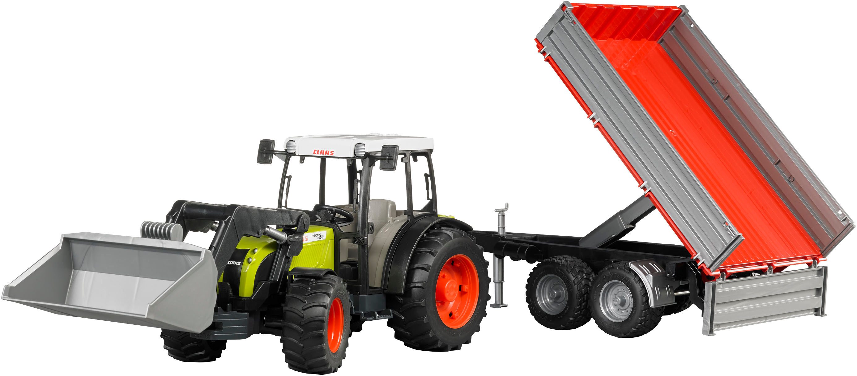 Bruder® Spielzeug-Traktor Claas Nectis 267 F Frontlader mit Bordwandkipper günstig online kaufen