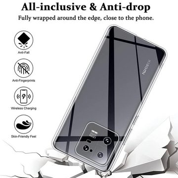 CoolGadget Handyhülle Transparent Ultra Slim Case für Xiaomi 13 6,36 Zoll, Silikon Hülle Dünne Schutzhülle für Xiaomi 13 Hülle
