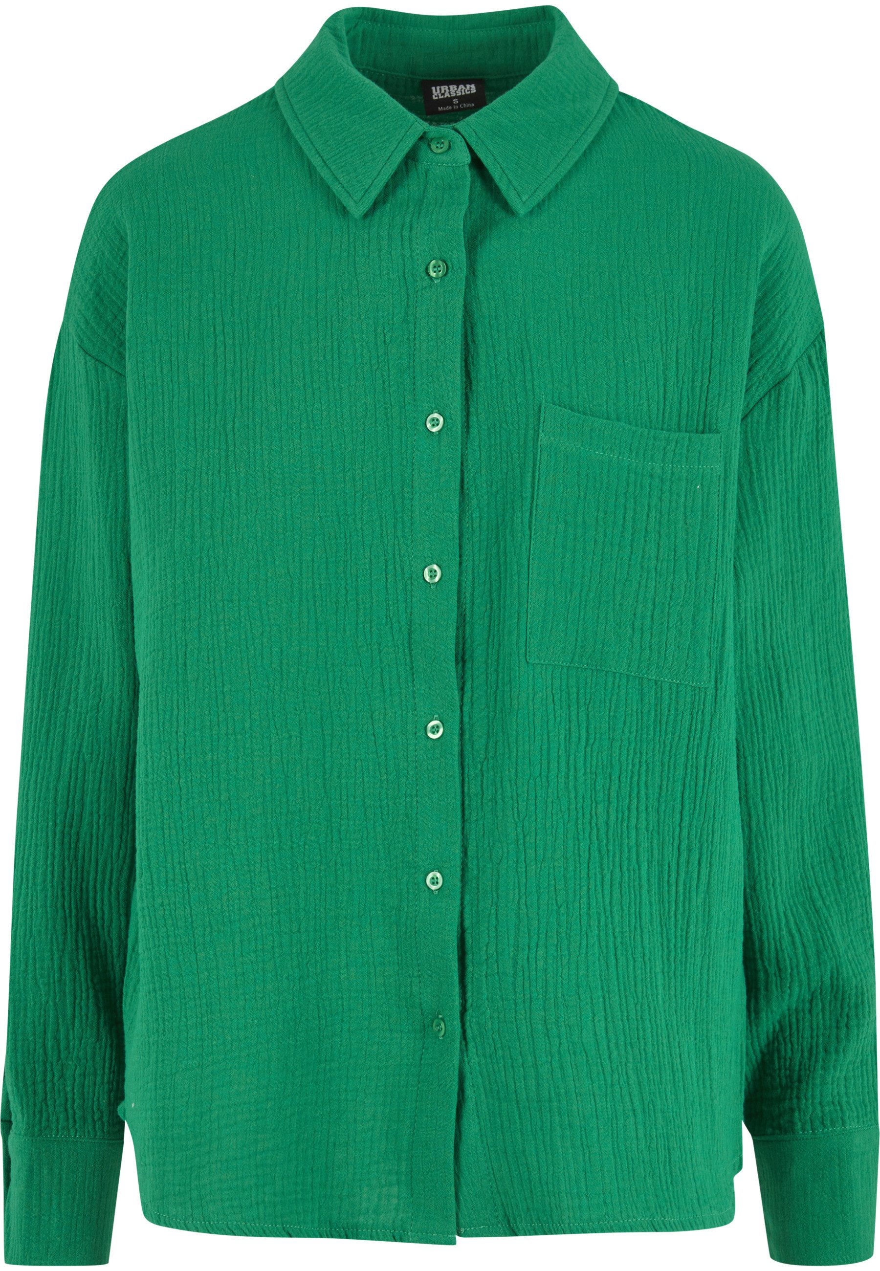 URBAN CLASSICS Klassische Bluse Urban Classics Ladies Oversized Musselin Bl günstig online kaufen