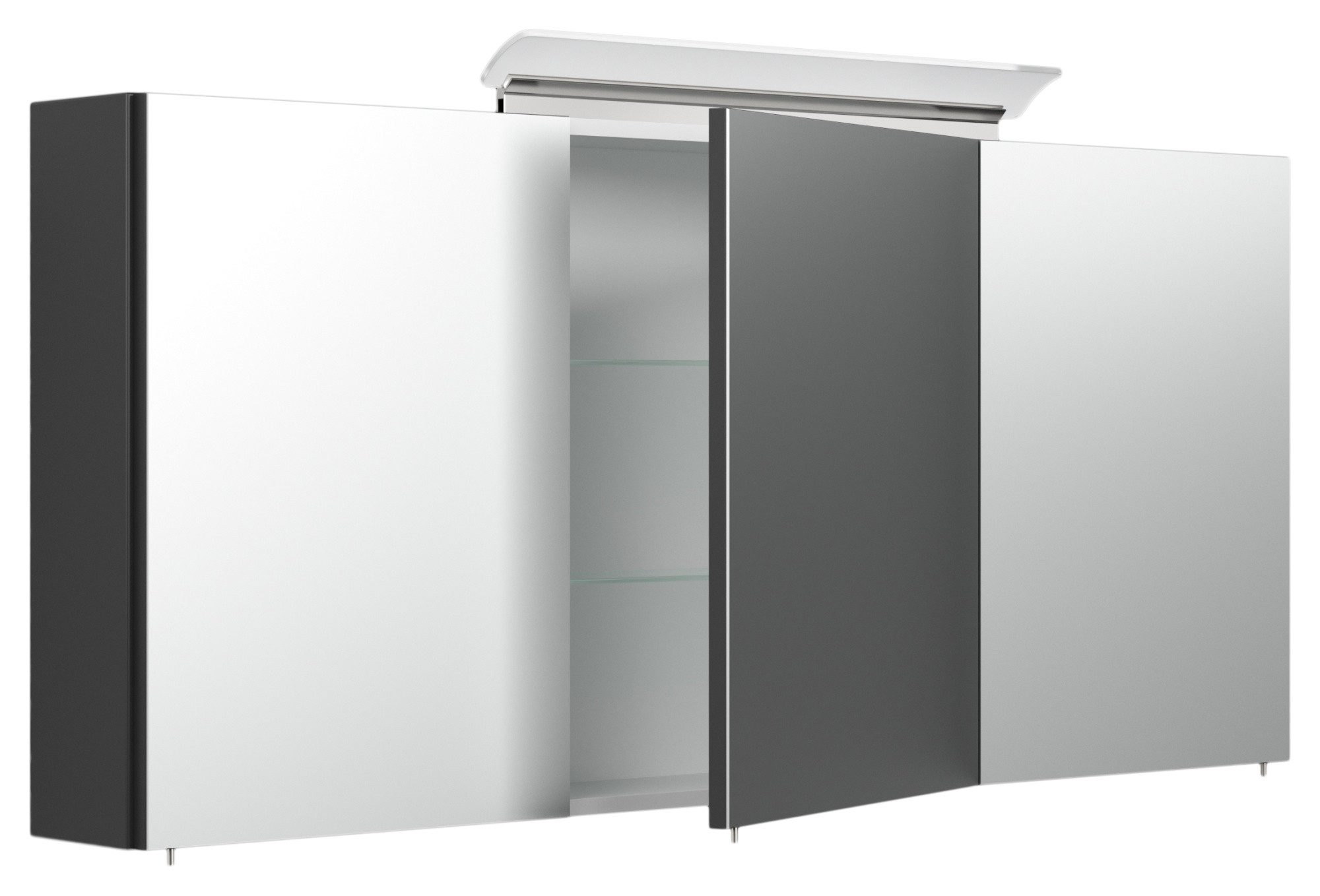 Magnolia Home Spiegelschrank Spiegelschrank 140cm inkl. Design LED-Lampe un günstig online kaufen