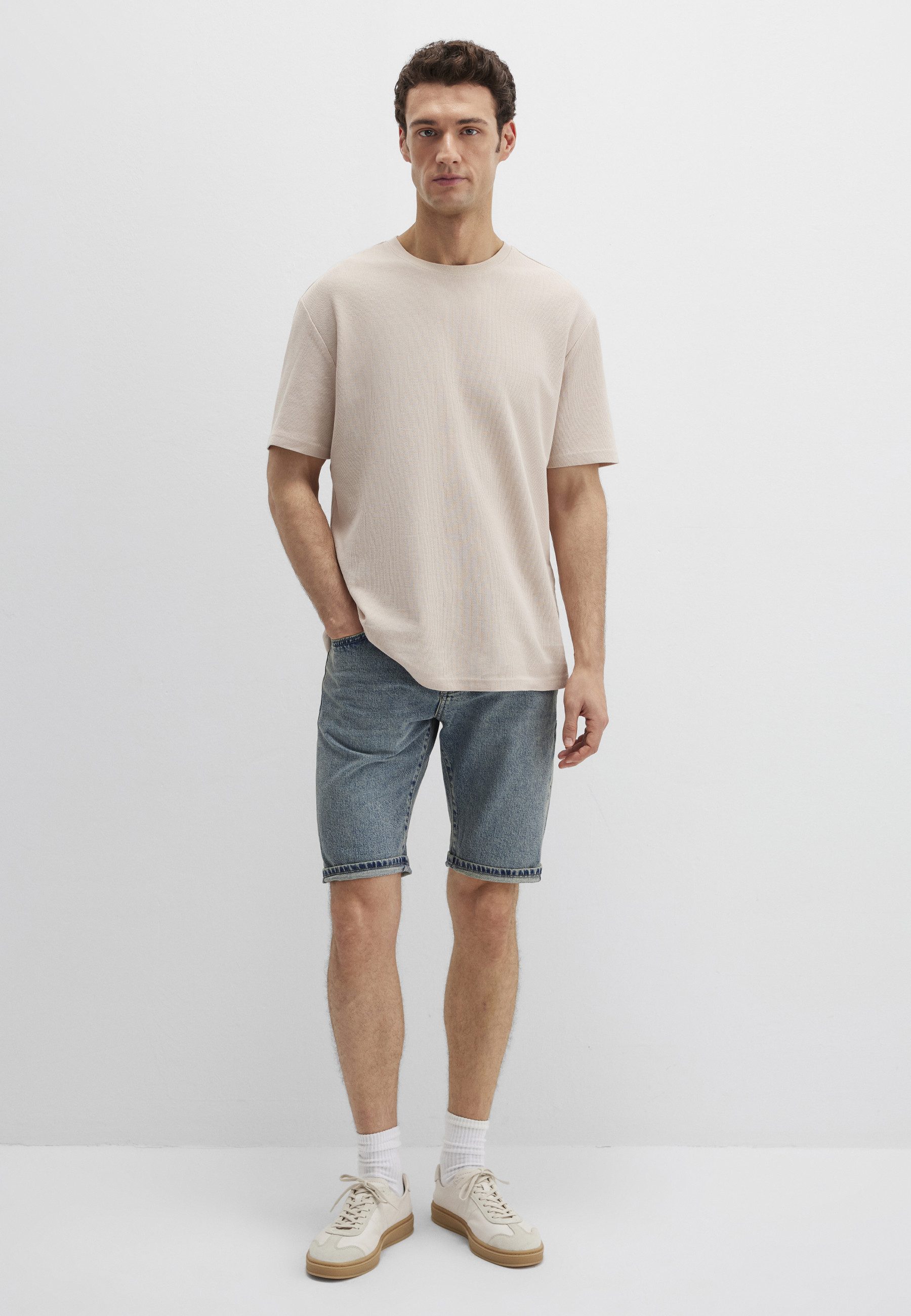 Mavi T-Shirt SHORT SLEEVE TEE Strukturiertes T-Shirt