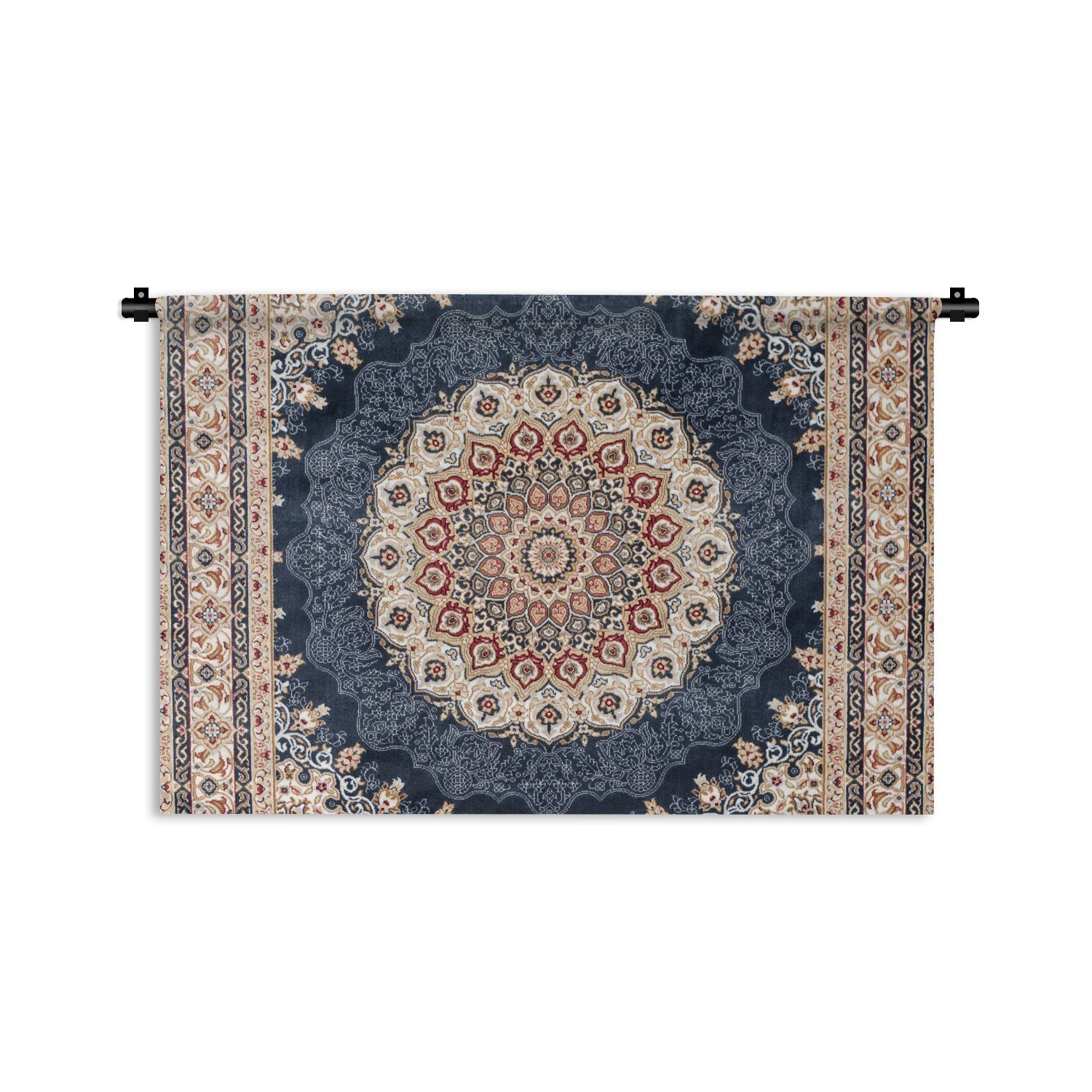 MuchoWow Wandteppich Persische Teppiche - Teppiche - Mandala, Rechteckig, Höhe: 3 mm, Wandtuch für Wohnzimmer, Schlafzimmer, 90x60 cm