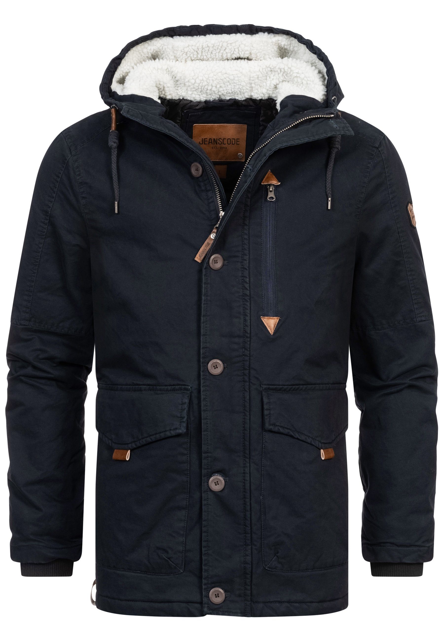 Black Winterjacke Indicode INCrossing