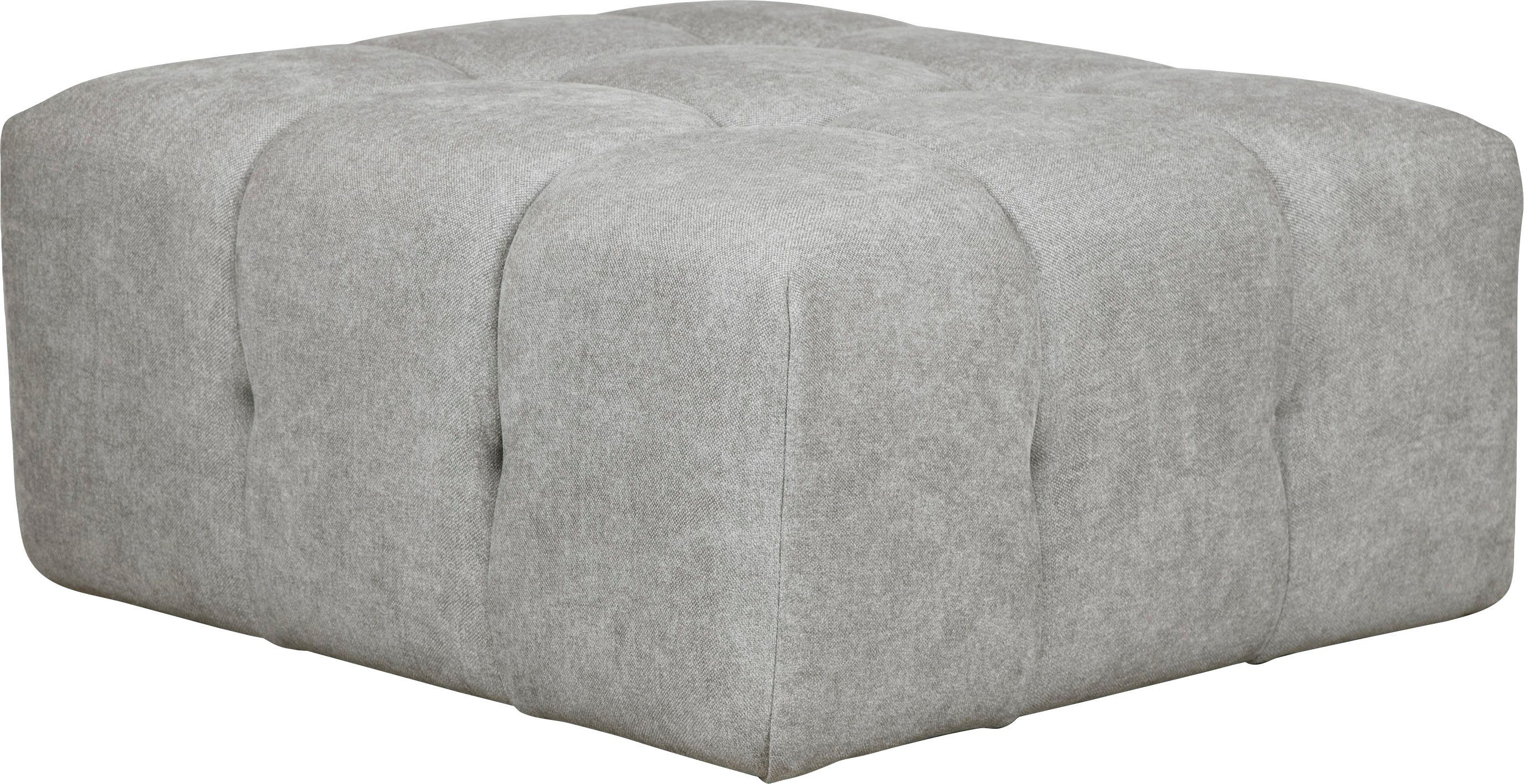 Home affaire Polsterhocker APERIRE Sitzhocker mit Steppung, Maße B/T/H: 76/76/41 cm, passend zur Serie, hoher Sitzkomfort und modernes Design