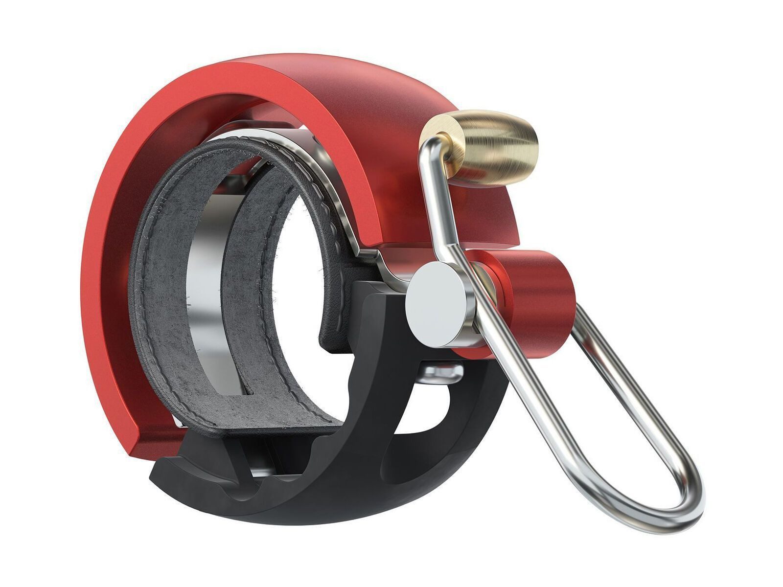 Knog Fahrradklingel Knog Oi Luxe Small 22.2mm black/red