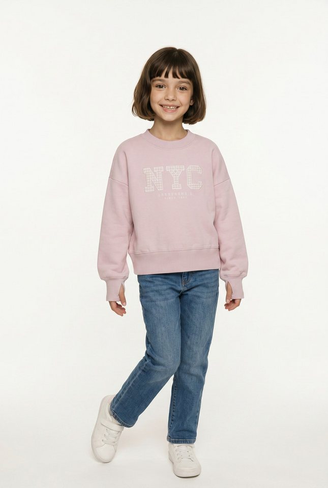 Abercrombie Kids Sweatshirt AFG NYC FLORAL SWEATSHIRT mit floralem Print und Stickerei, for Girls