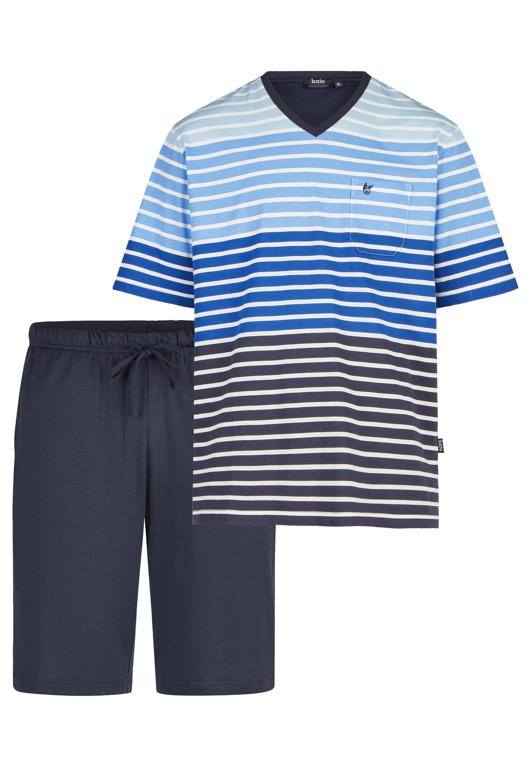 Hajo Pyjama Klima Komfort (Set, 2 tlg) Schlafanzug - Baumwolle - Atmungsakt günstig online kaufen