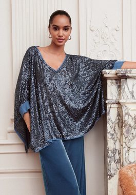 Vera Mont Klassische Bluse im Glitzer-Look Pailletten