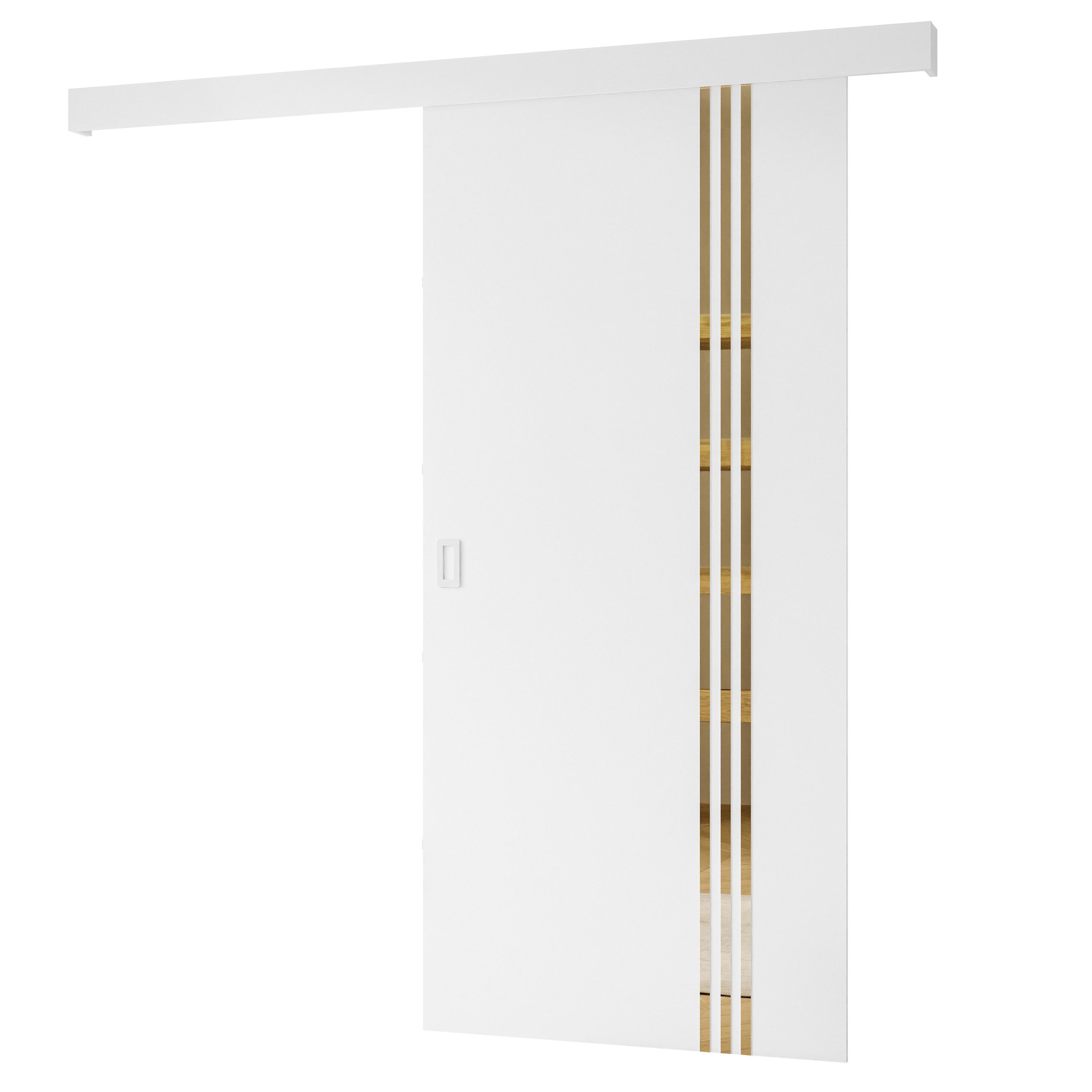 Lookway Schiebetür YORK MATT II mit goldenen Streifen, Breite: 96 cm