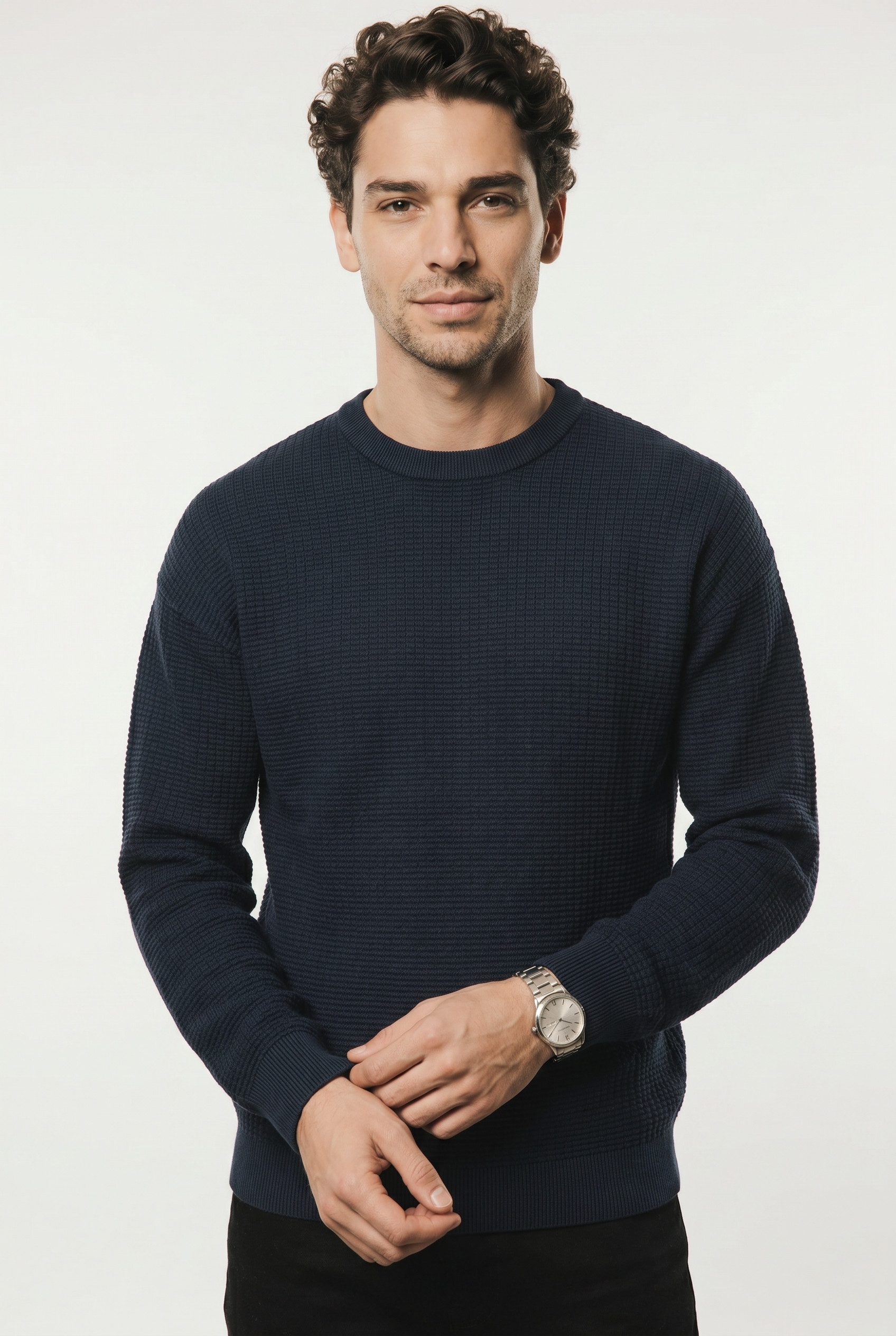Strickpullover JORGREENE KNIT STRUCTURE CREW NECK CA