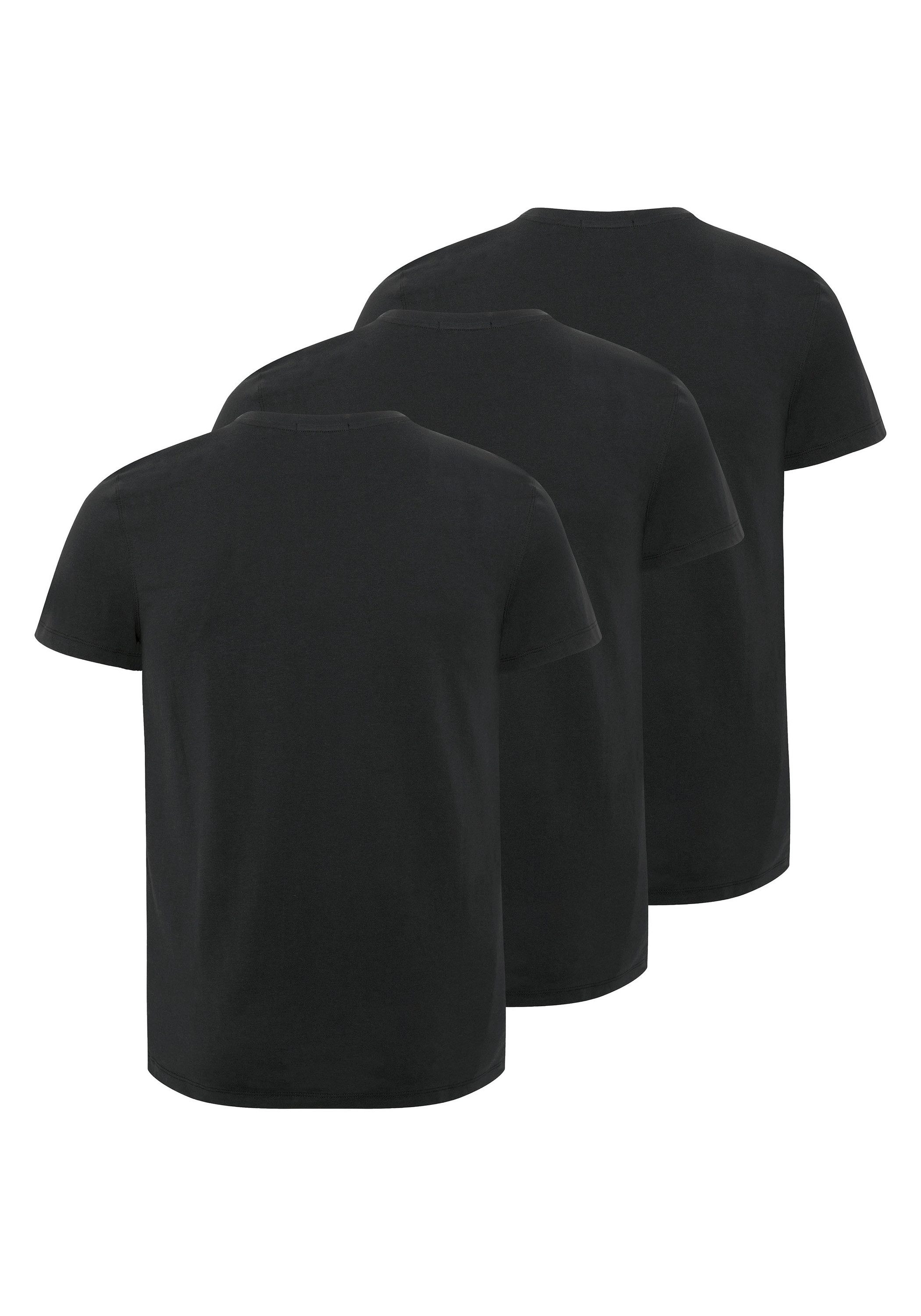 Polo Sylt T-Shirt im 3er Pack mit Rundhals-Ausschnitt (1, 1-tlg) günstig online kaufen