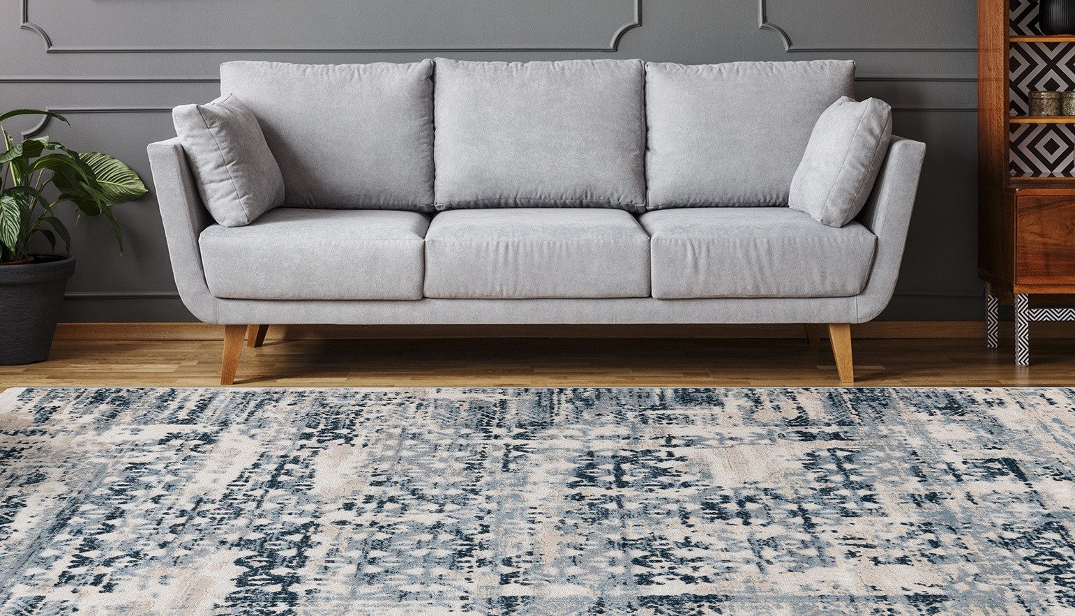 Kayoom Teppich Adela 325, rechteckig, Höhe: 13 mm, ca. 575.000 Points/qm, Vintage Look, hochwertig