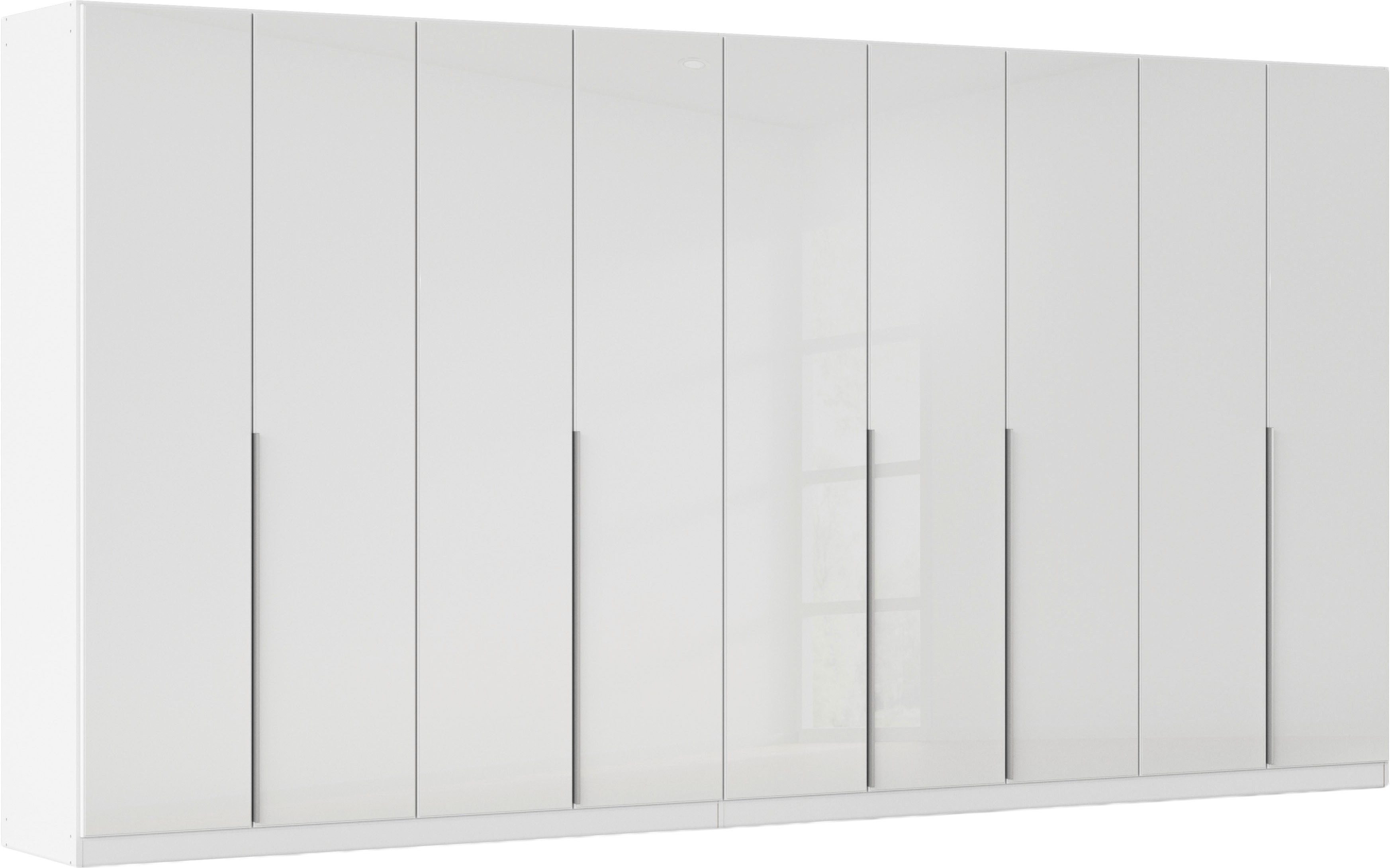 OTTO home Drehtürenschrank Kleiderschrank Kleiderschränke Schrank Garderobe AGORDO mit Glasfront (in zwei Griff-Farben, Breiten 91-405 cm) durchdachte Innenausstattung, in 8 Breiten und 2 Höhen MADE IN GERMANY