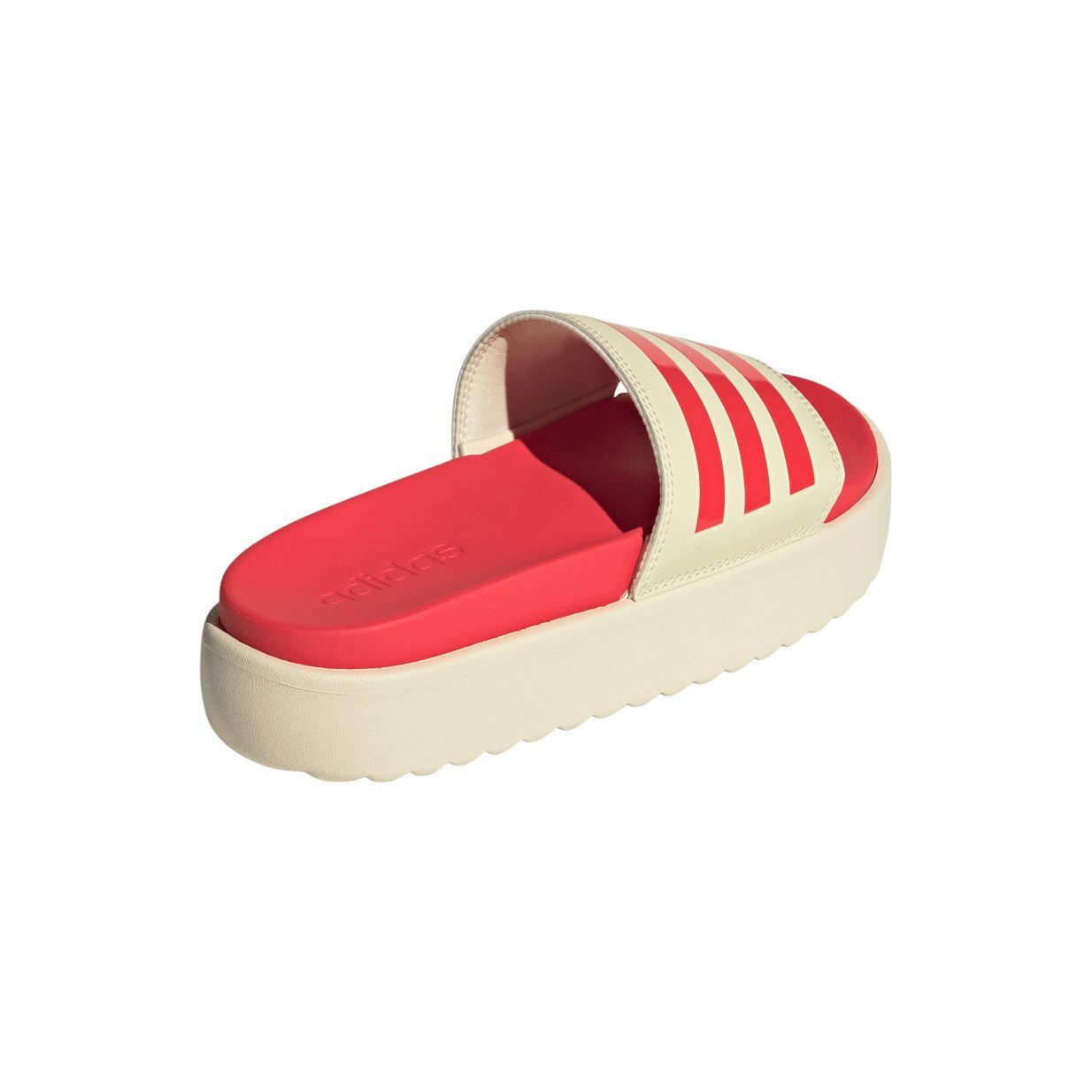 adidas Performance Adilette Platform beige/rot Damen - 1 Paar Badeschuh