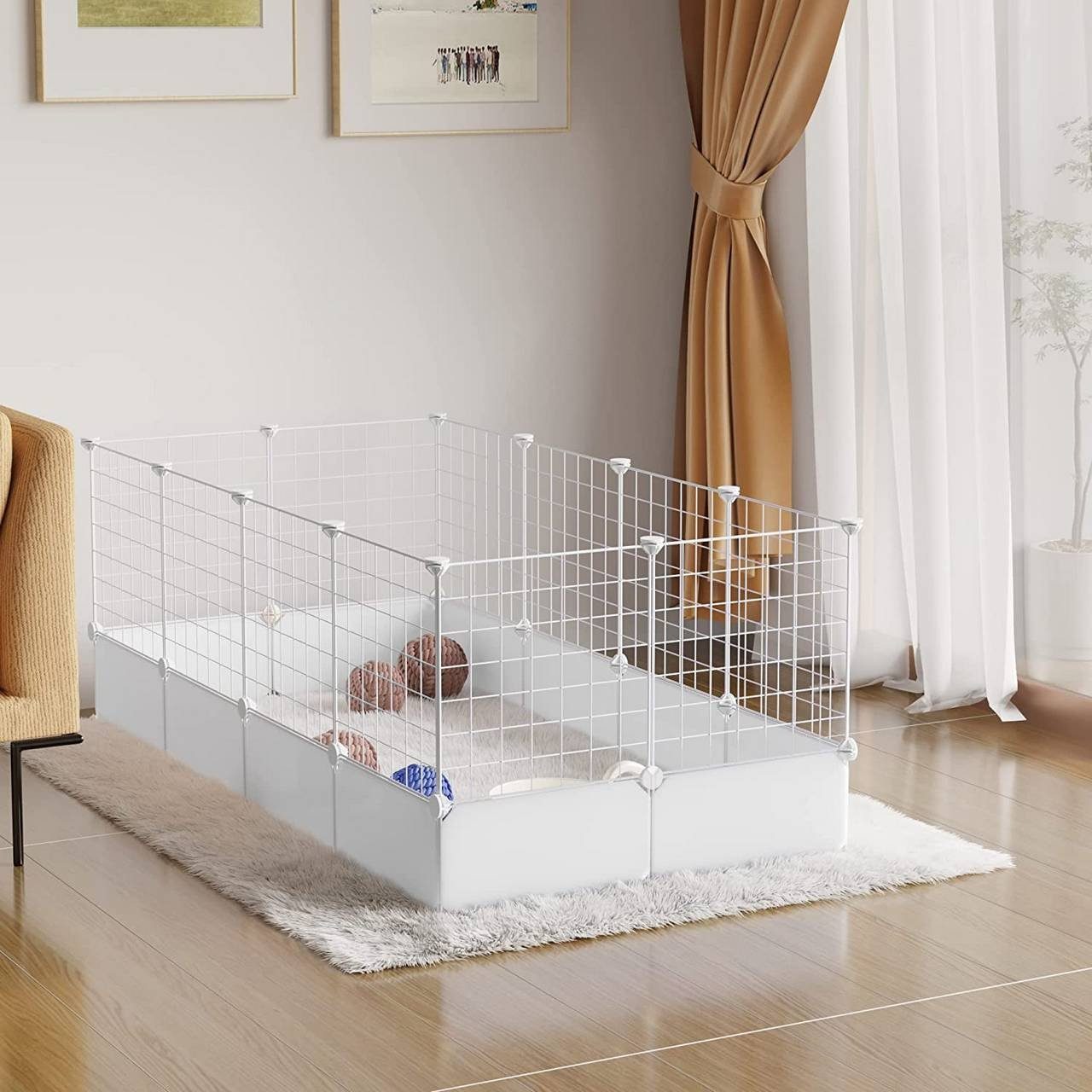 EUGAD Freigehege, Kaninchen Gehege, Meerschweinchen Käfig, günstig online kaufen