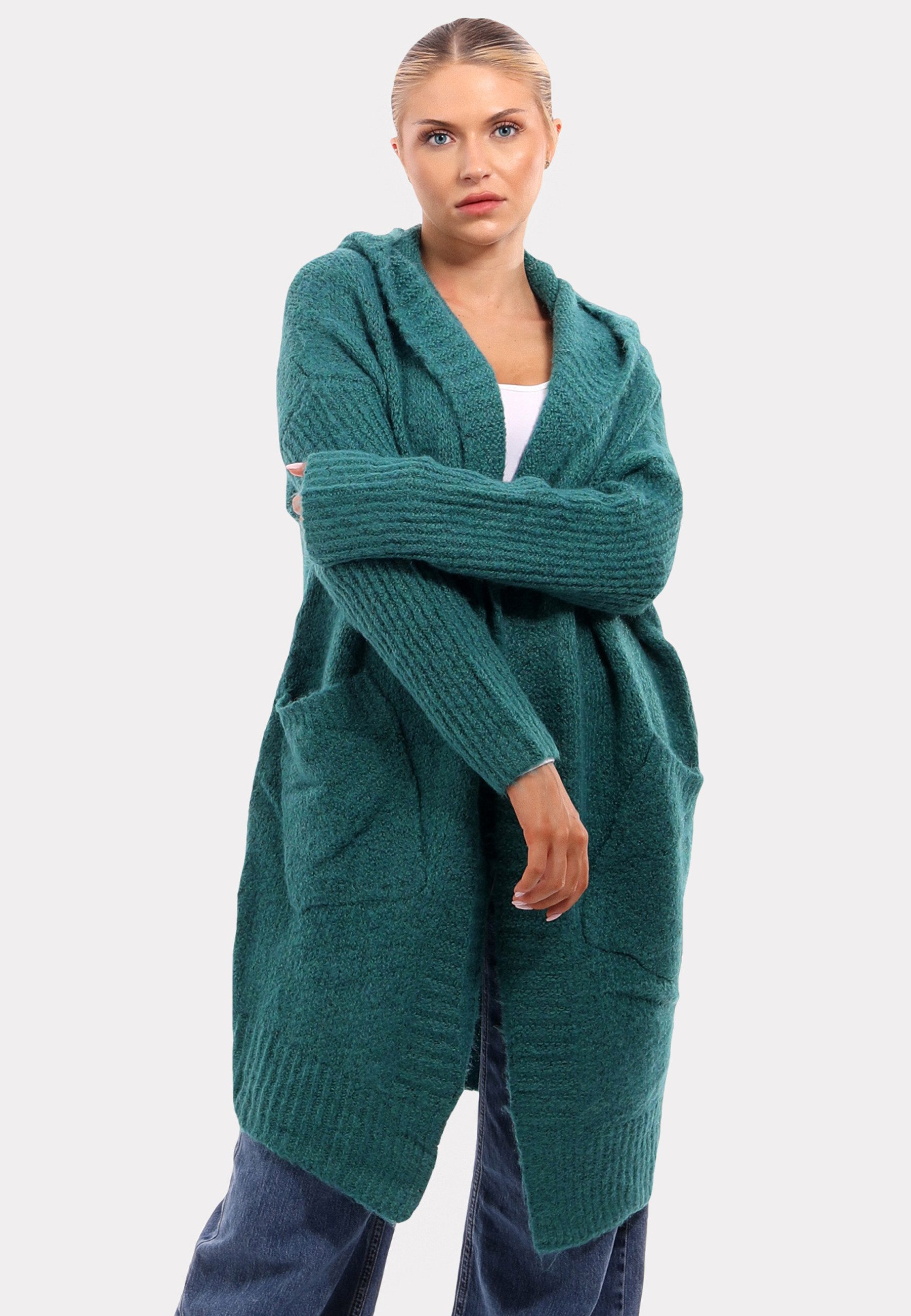 YC Fashion & Style Kapuzenstrickjacke im günstig online kaufen