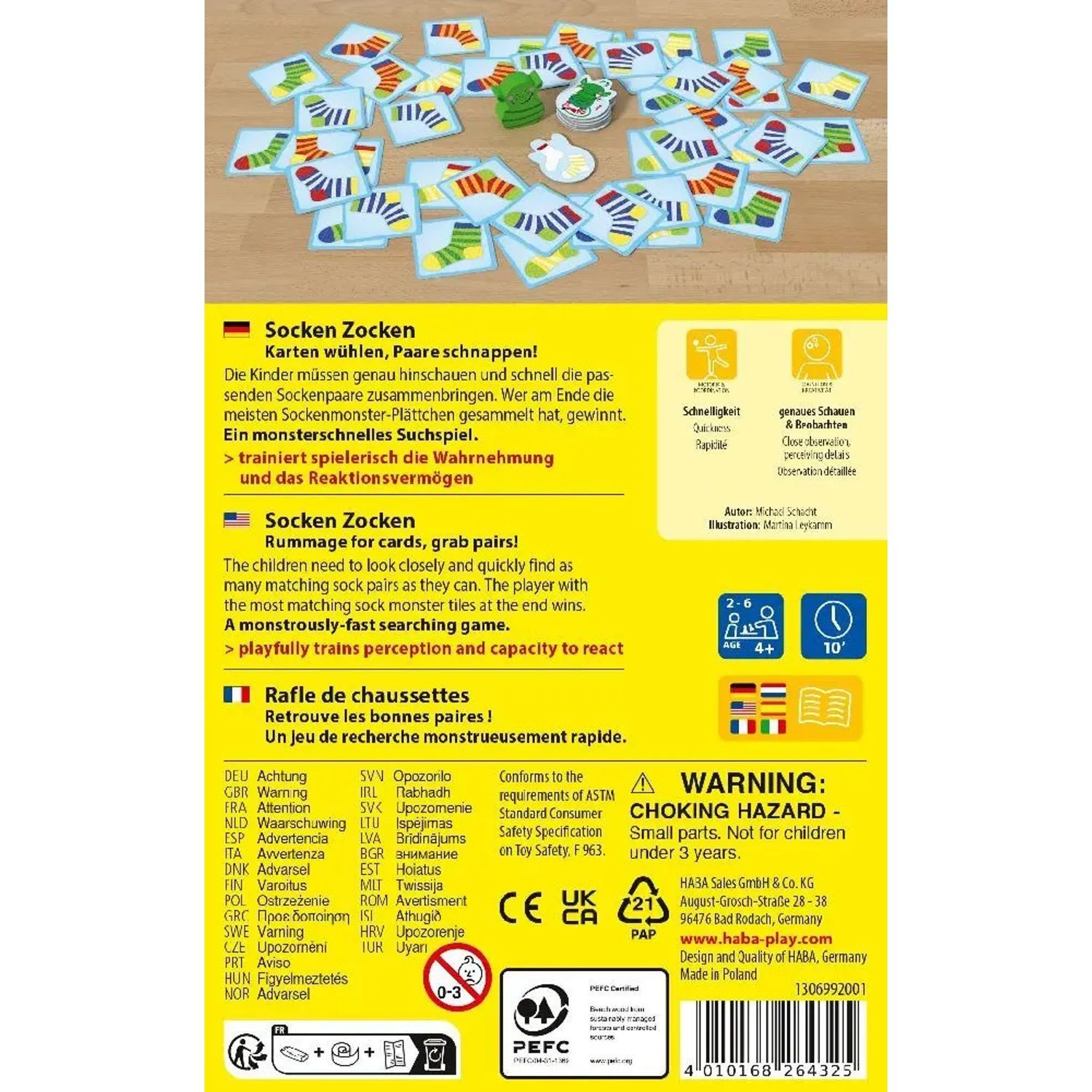 Haba Spiel Socken Zocken