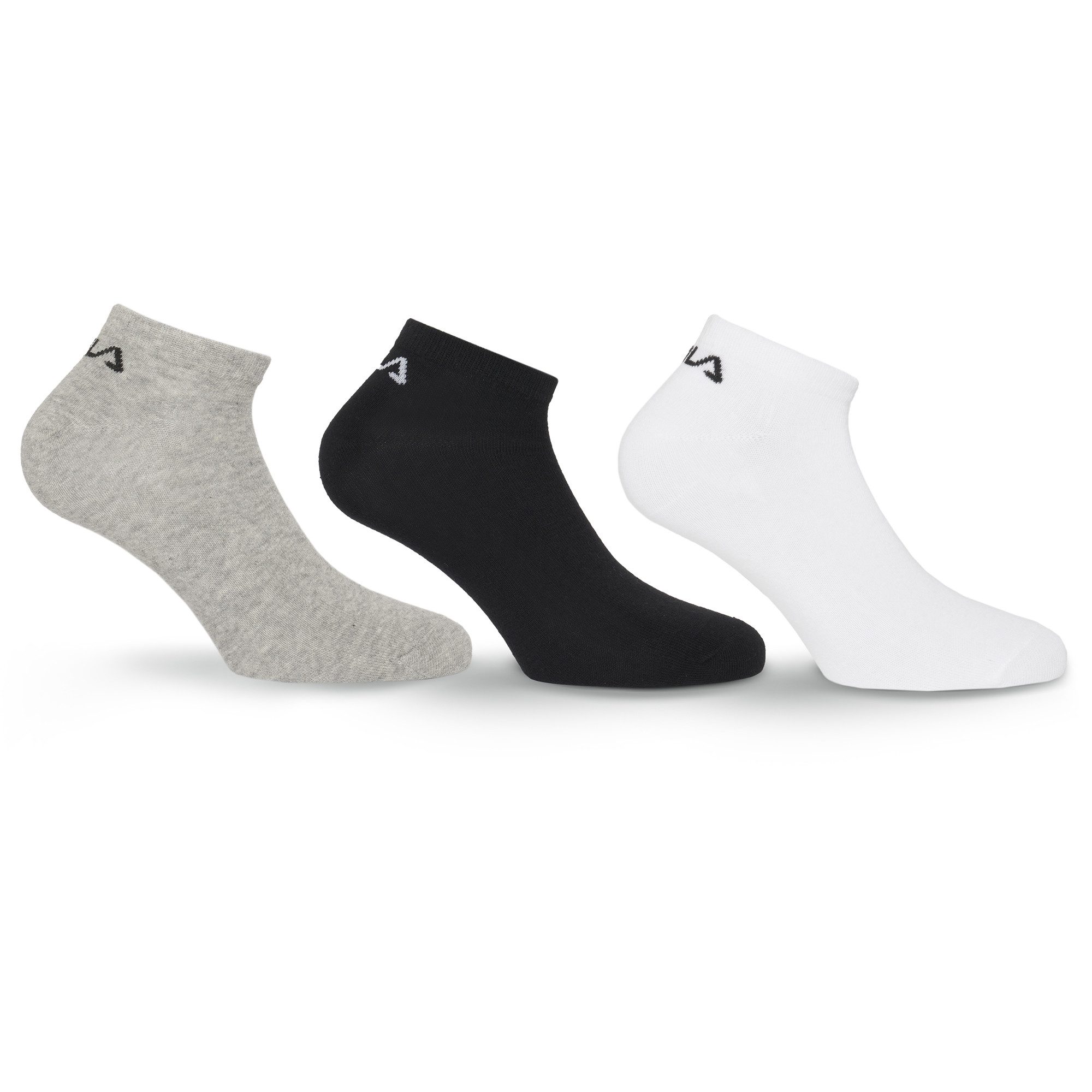 Fila Socken UNISEX INVISIBLE PLAIN SOCKS (3-Paar) mit eingestricktem Logo an der Ferse