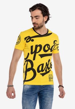 Cipo & Baxx T-Shirt CT635 mit coolem Marken-Frontprint