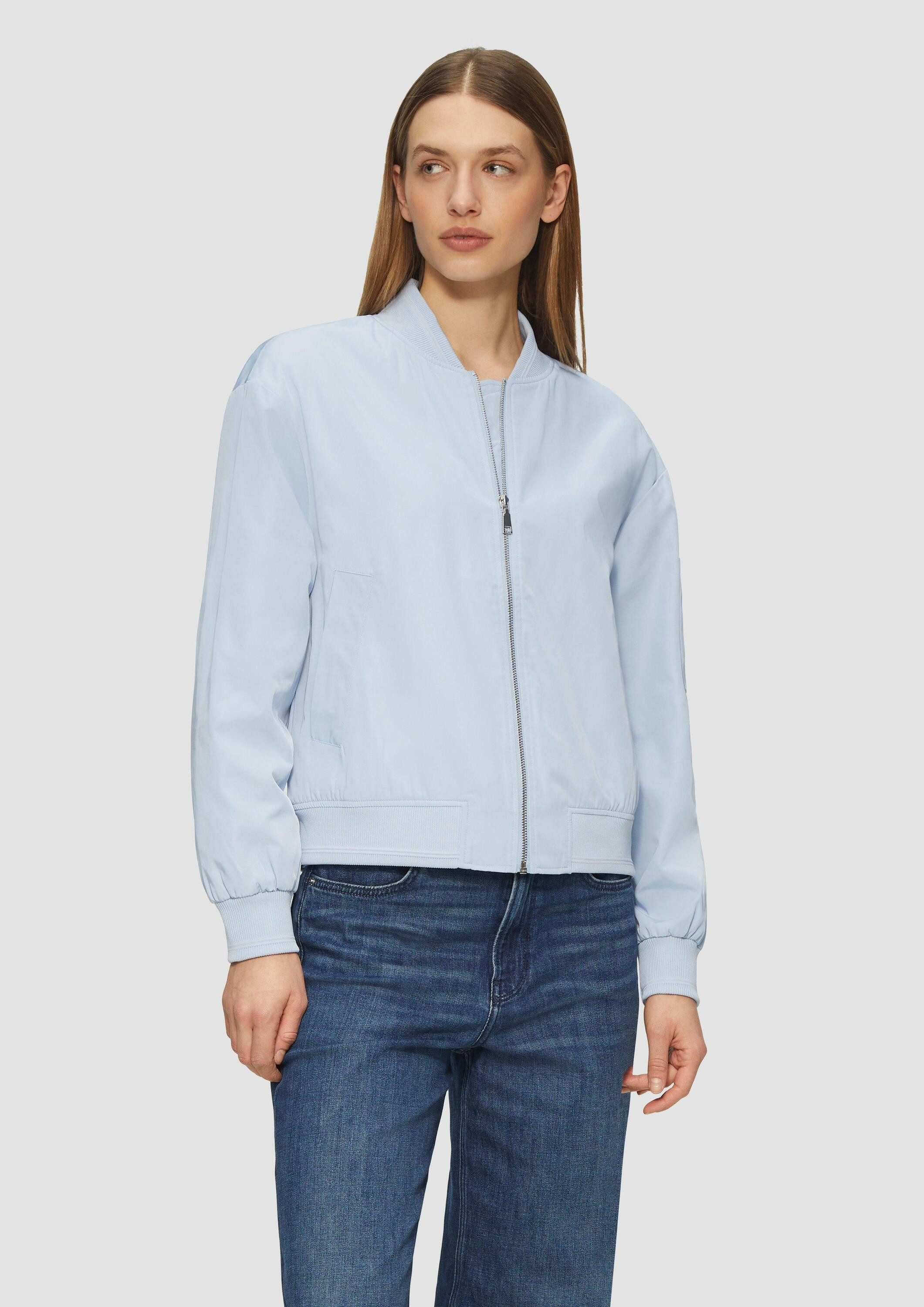 s.Oliver Funktionsjacke Outdoor-Jacke Blouson im Relaxed Fit mit Rippbündchen