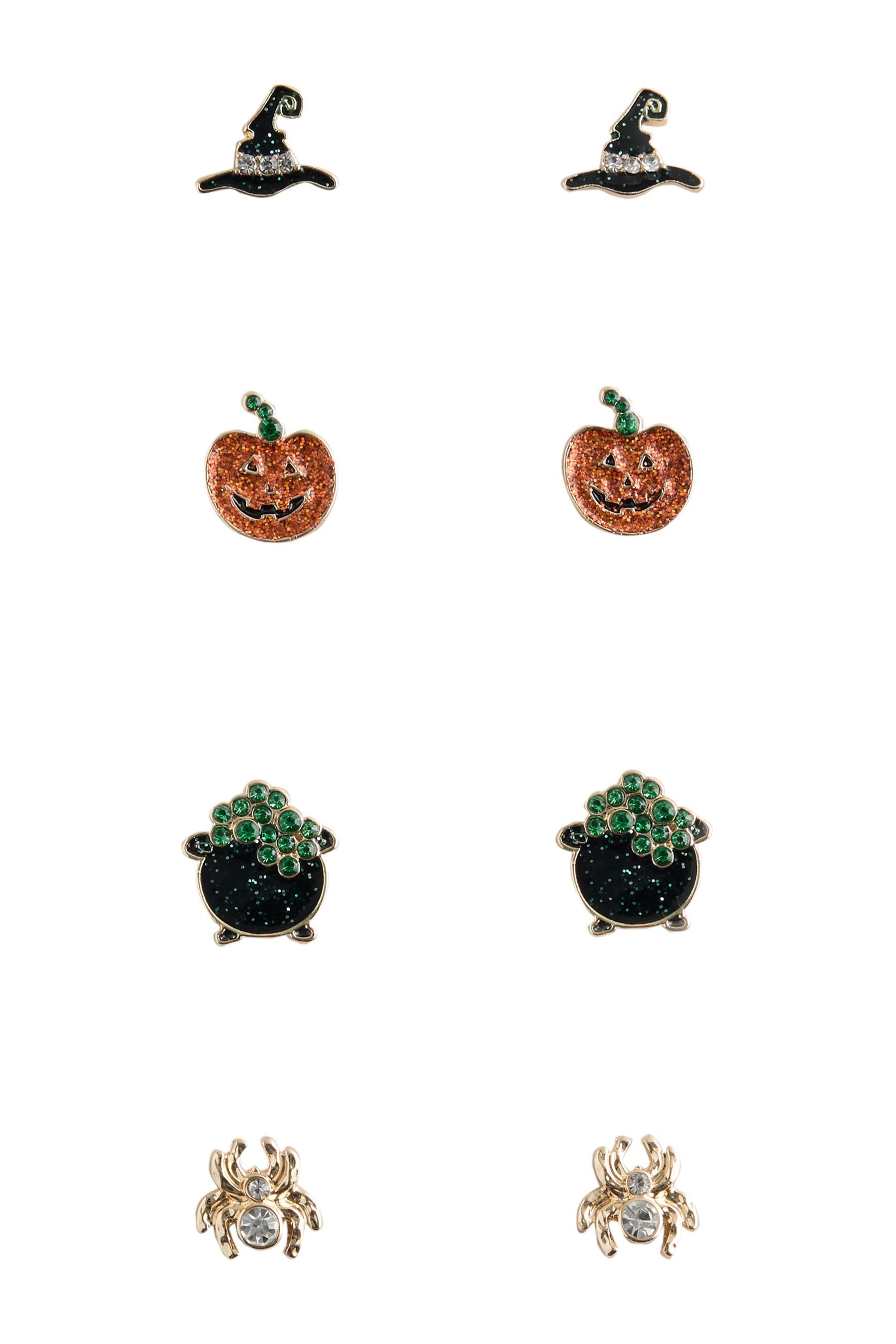 Next Ohrring-Set Ohrstecker Halloween, 4er-Pack (4-tlg)