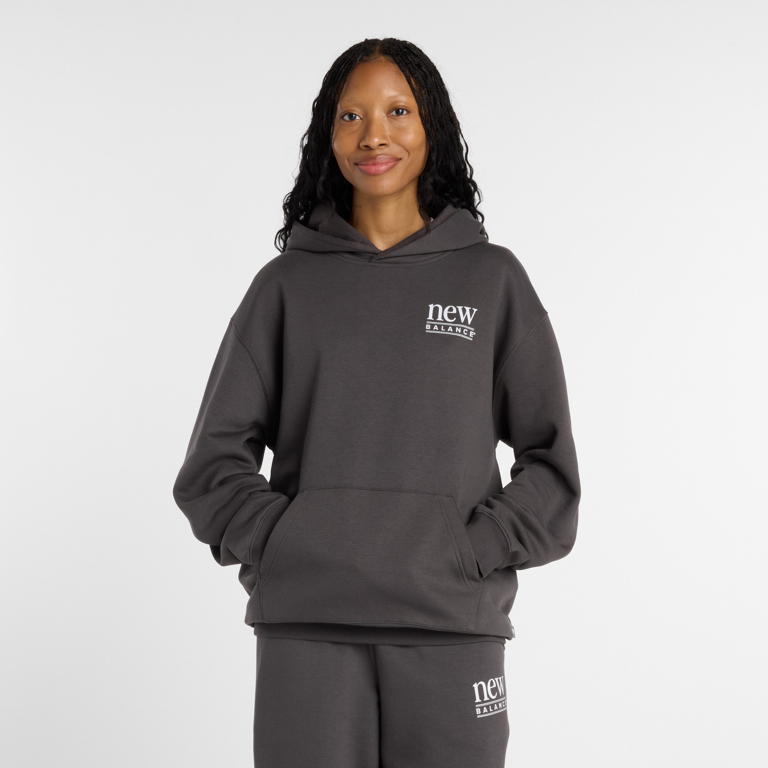 New Balance Kapuzensweatshirt mit Kapuze, Rundhalsausschnitt, sportlicher S günstig online kaufen