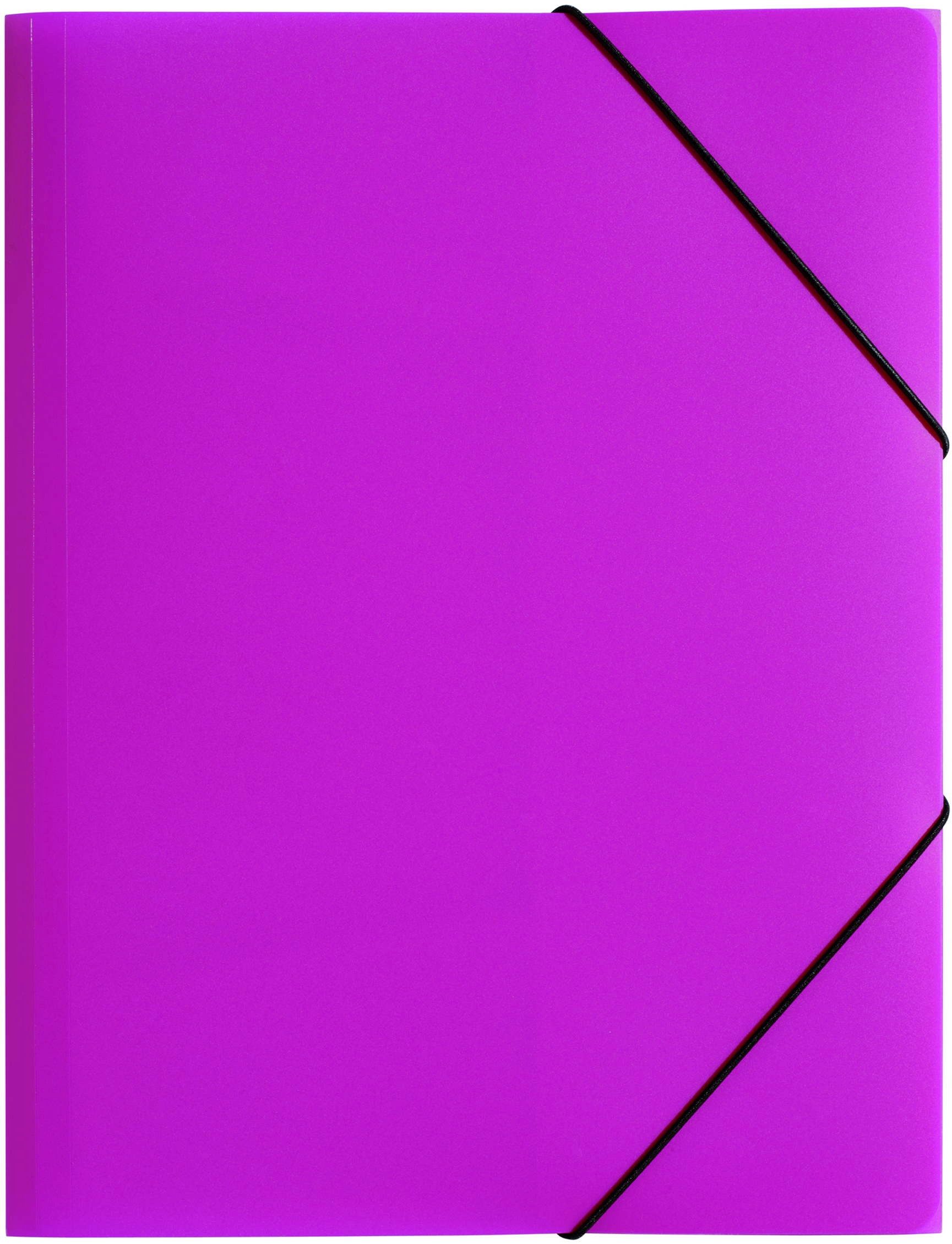 Fächermappe Gummizugmappe Lucy Colours Trend A3 PP mit 3 Klappen transluzent dunke