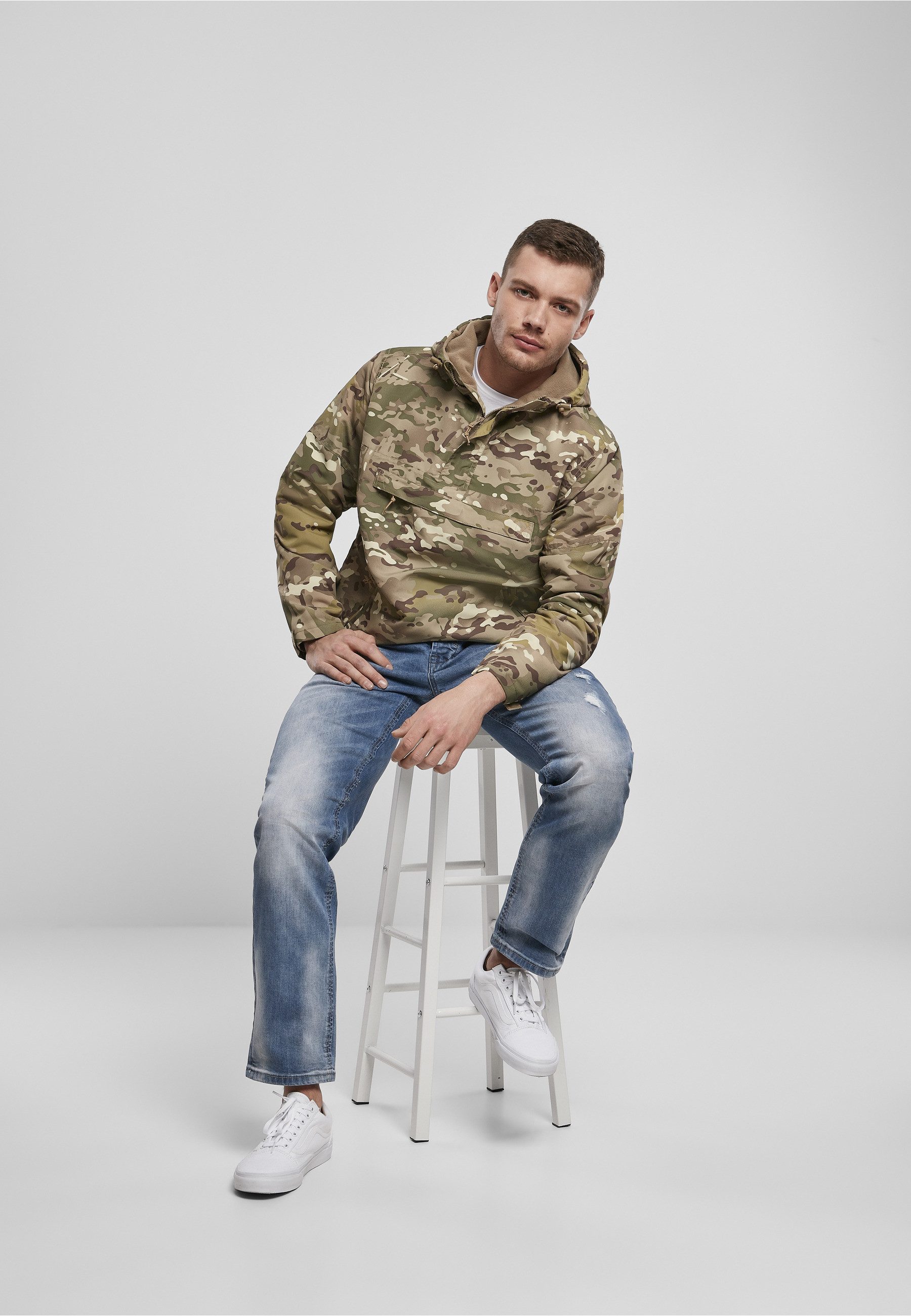 Brandit Anorak Brandit Herren Fleece Pull Over Windbreaker (1-St)