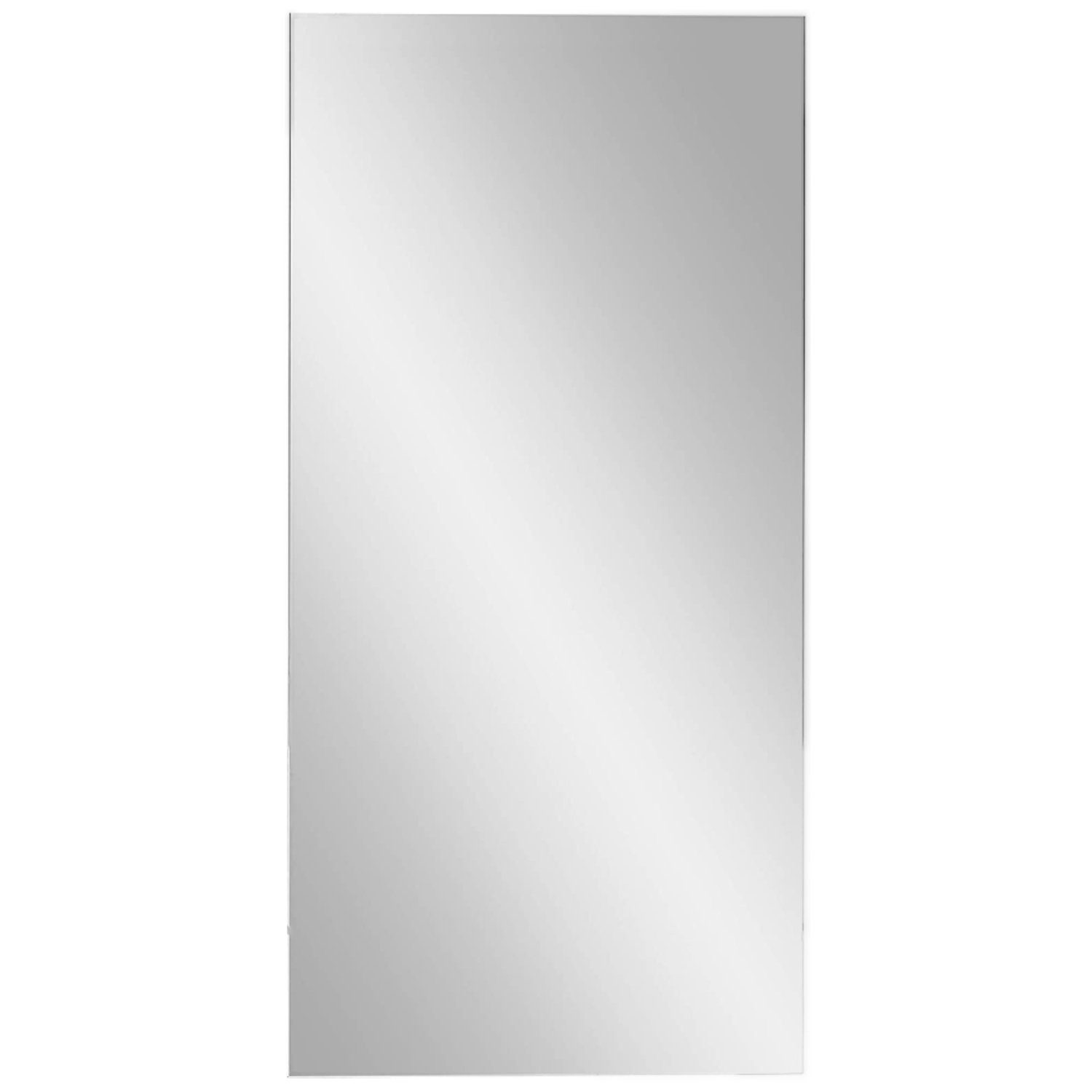 kalb Badspiegel Klassik Spiegel 80x40 cm platingrau mit Wandhalterung  Badspiegel