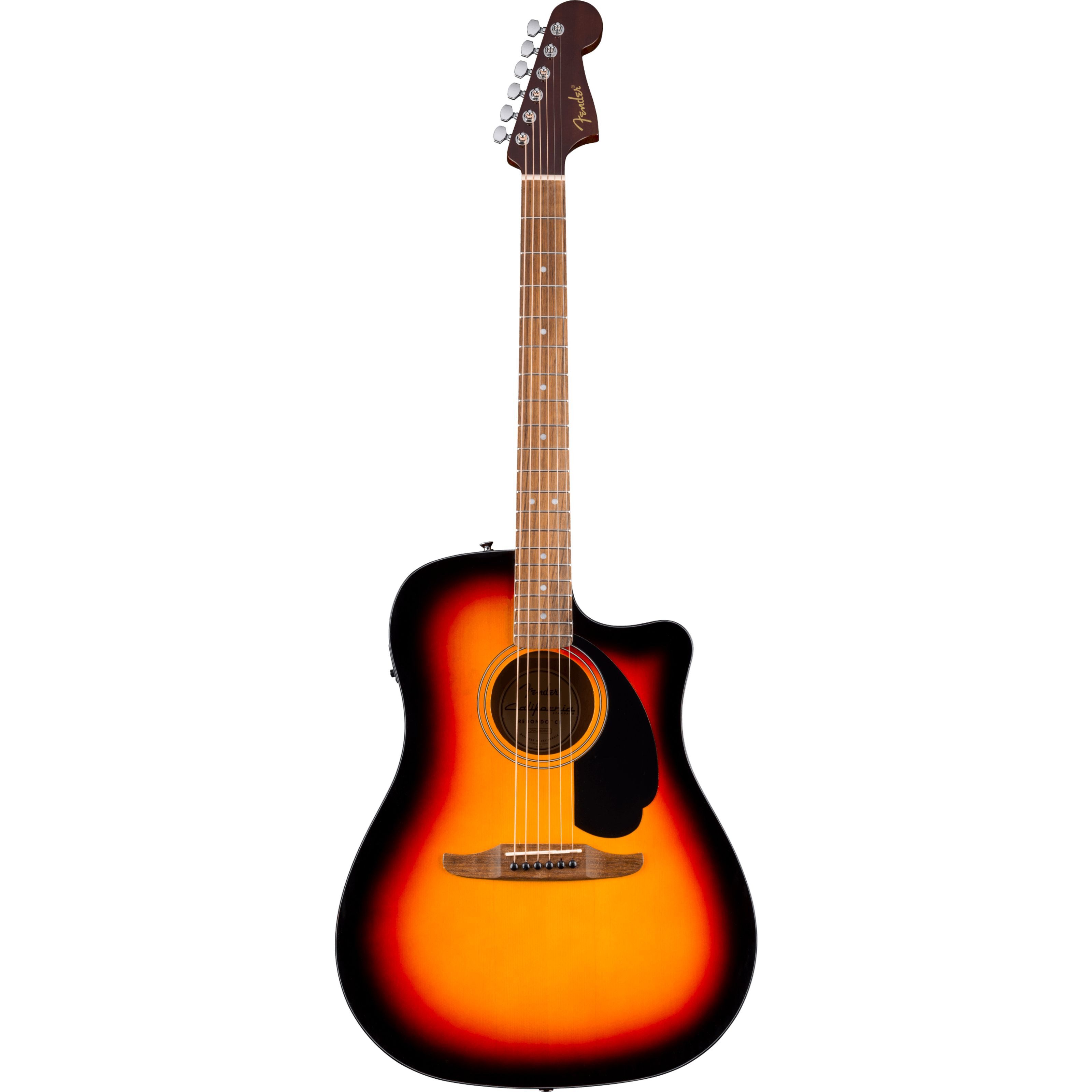 Fender Westerngitarre, Westerngitarren, Dreadnought Gitarren, California Standard Redondo CE 3-Color Sunburst - Westerngitarre