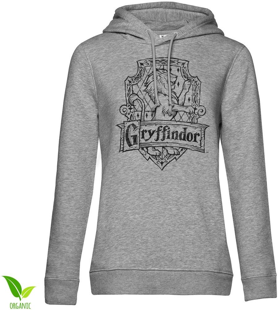 Harry Potter Hoodie Harry Potter Gryffindor Washed Crest Girly Hoodie